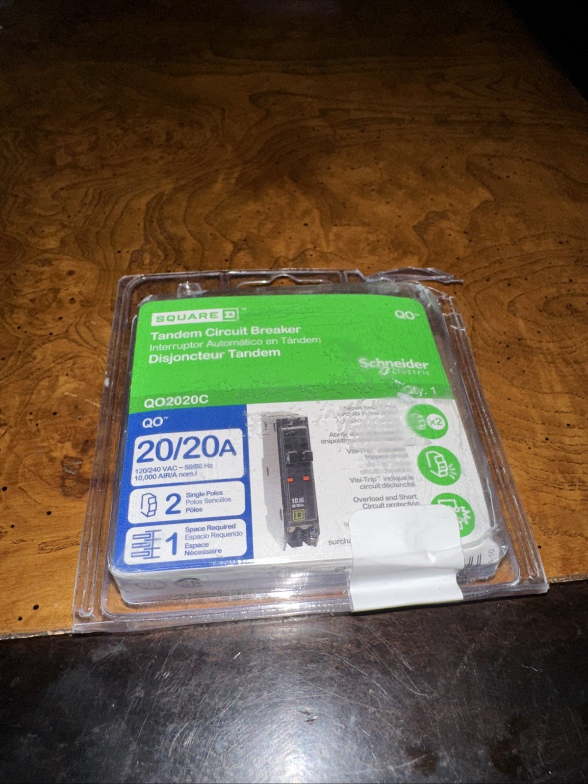 Square D Schneider QO 20 Amp Tandem Circuit Breaker QO2020C 🔥New In Box🔥