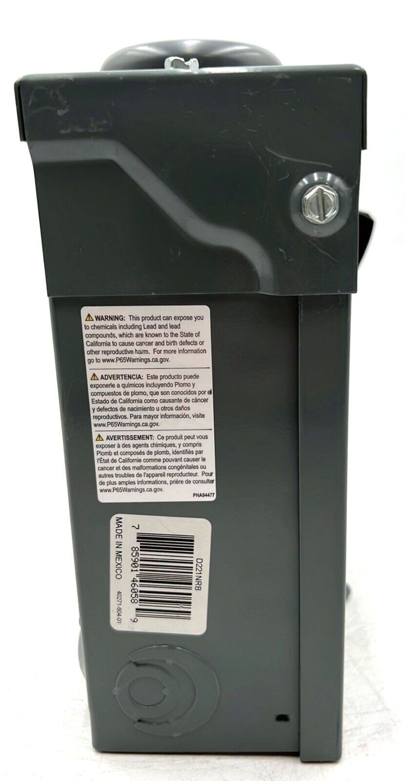 Square D D221NRB Safety Disconnect Switch 30A 2P 240V 1PH NEMA 3R Outdoor Used