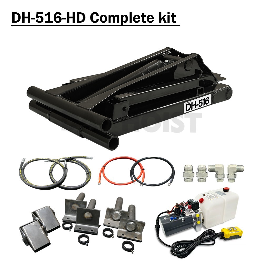8 Ton Hydraulic Scissor Hoist Kit – Fits 10-14′ Dump Truck DH-516