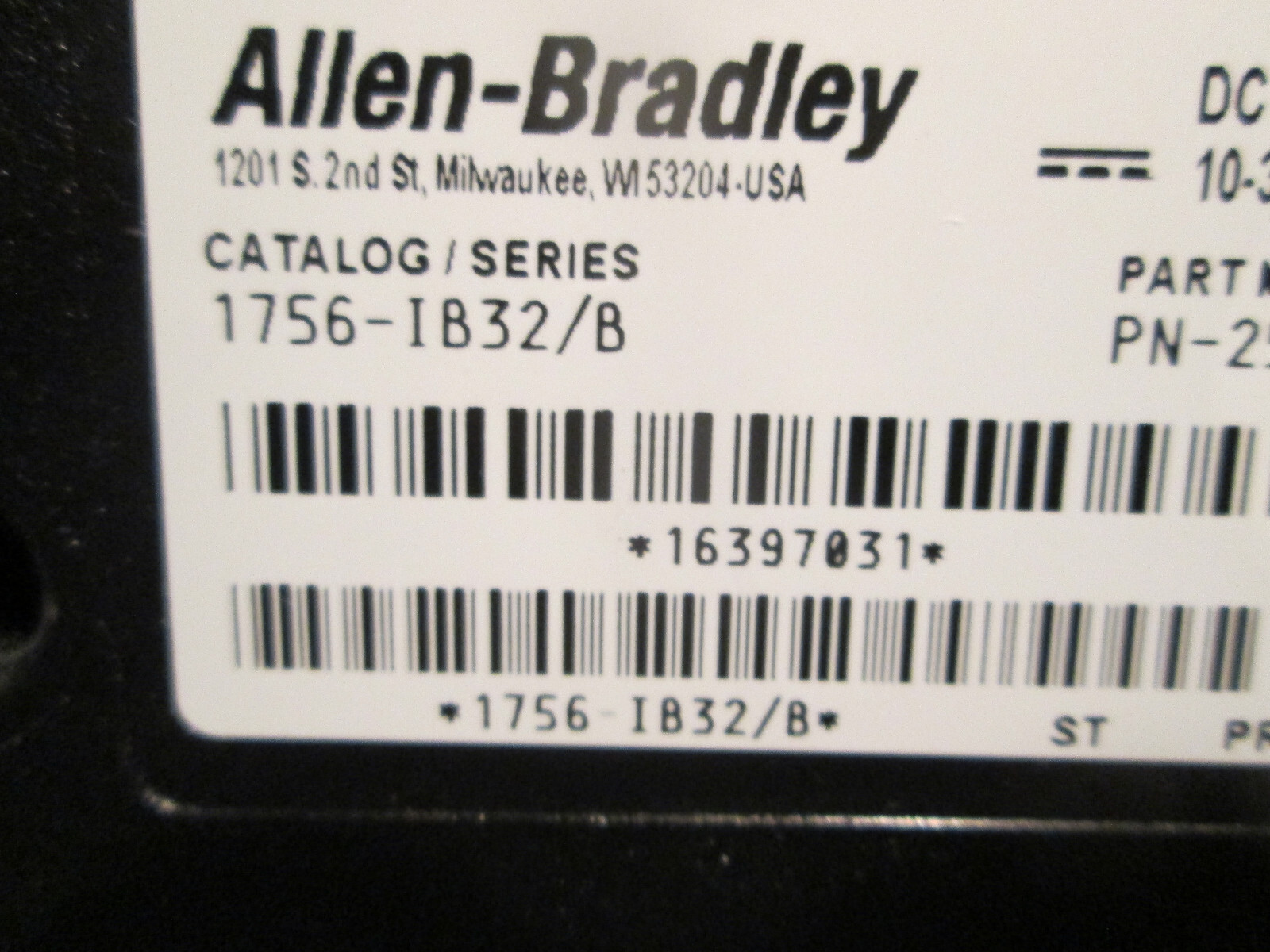 ALLEN BRADLEY 1756-IB32/B **USED**
