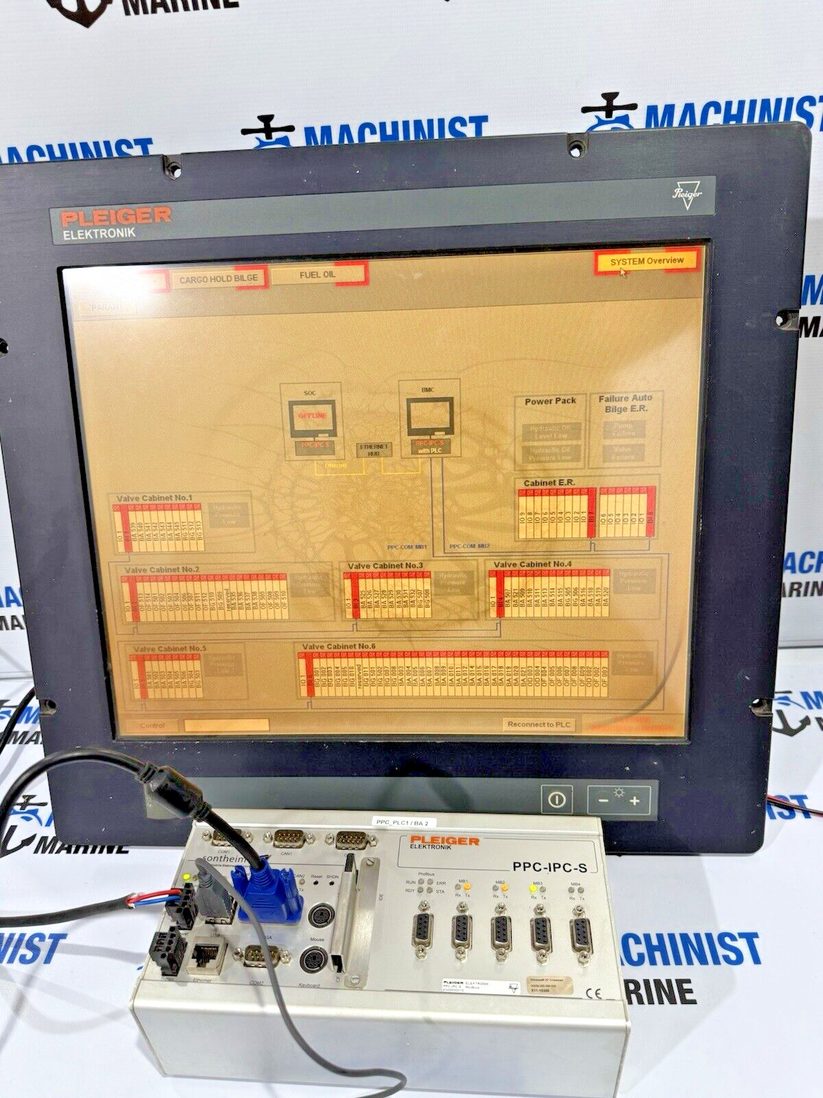 PLEIGER ELEKTRONIK SONTHEIM PPC-IPC-S WITH MT219 nautic 24 display