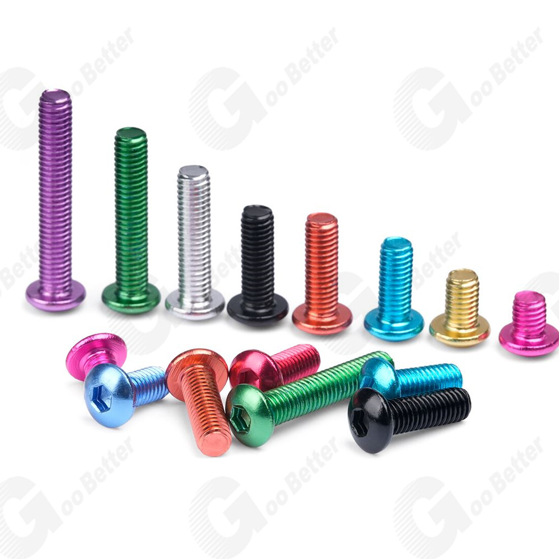 10PCS Aluminum Alloy M3 M4 M5 Colourful Anodizing Hex Socket Button Head Screws