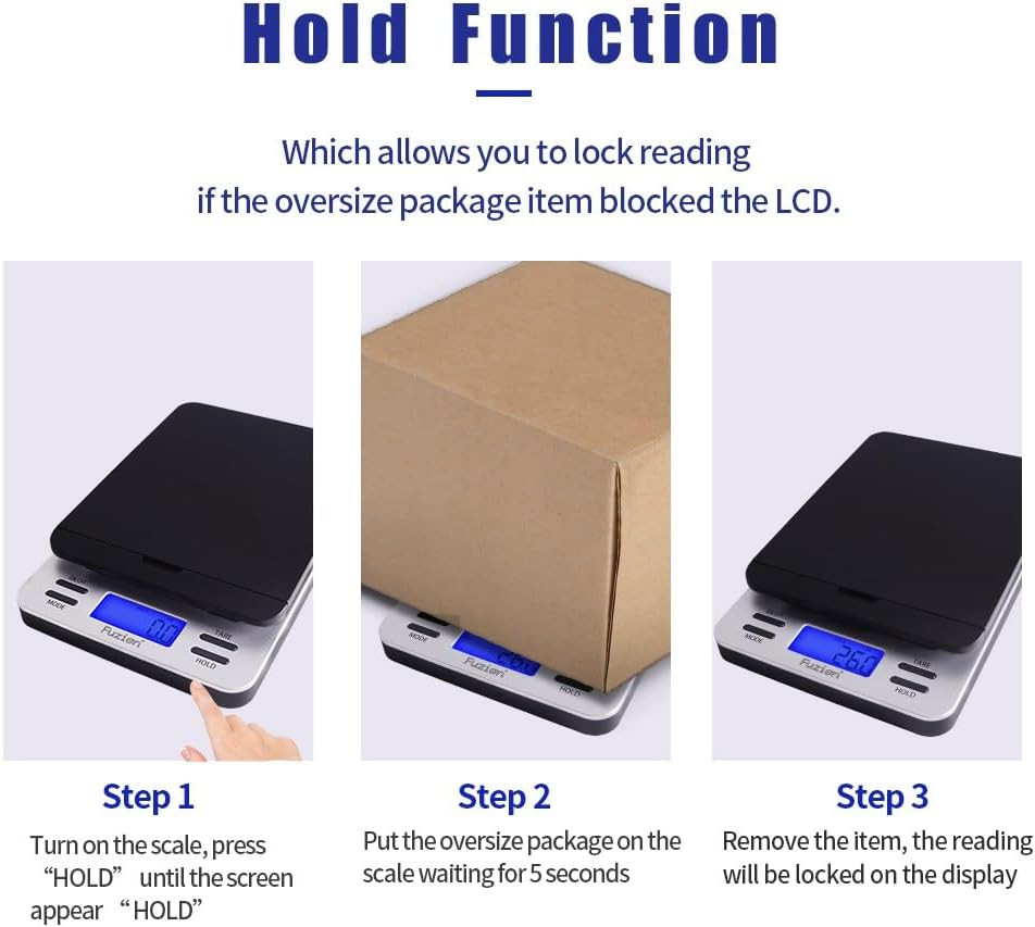 Shipping Scale, Accurate Digital Postal Scale 86 Lb/0.1 Oz | Hold and Tare Funct