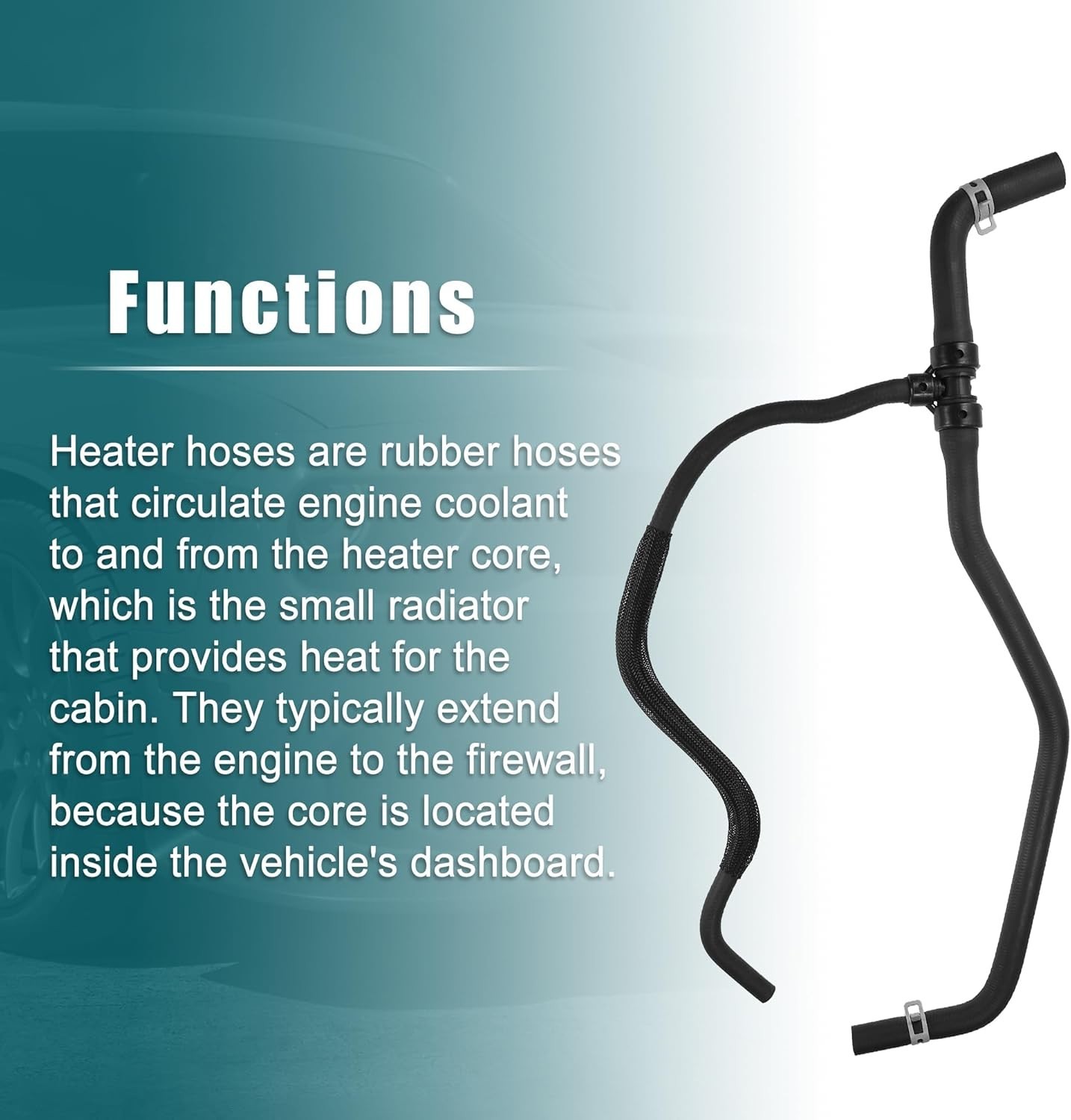 HVAC Heater Hose for 300 2011-2020 for Challenger 2011-2021 for Charger 2011-202
