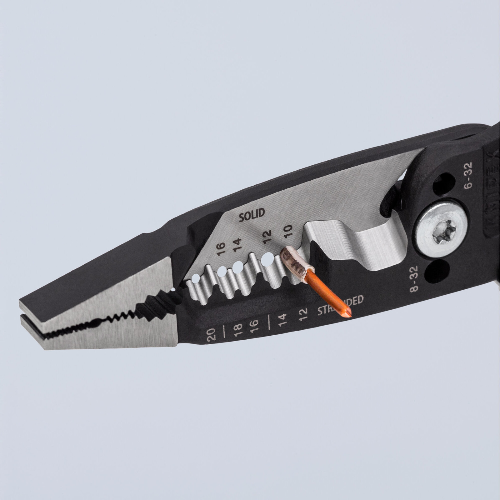 Knipex 13 71 8 SBA 8″ Forged Wire Stripper 20-10 AWG