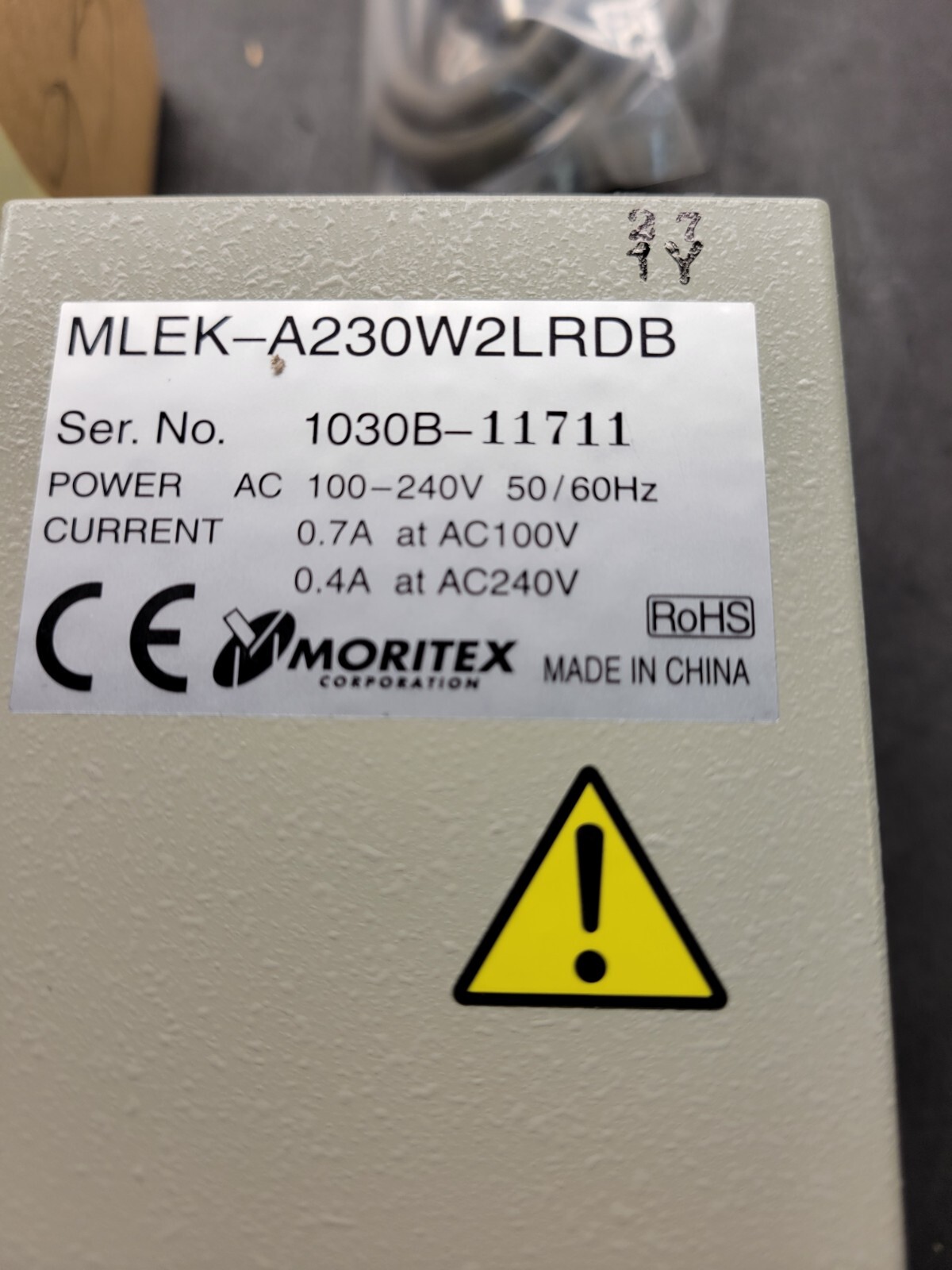 Moritex MLEK-A230W2LRDB Controller.
