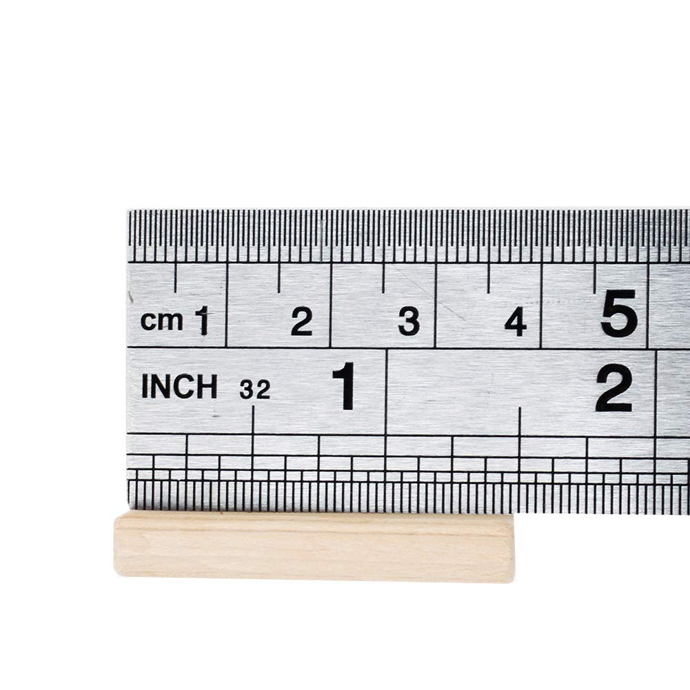 100 Pack 1/4″ Wood Dowel Pins Straight Grooved Pins for Furniture Door and Art P