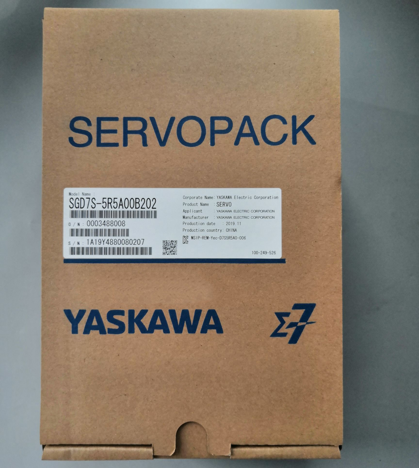 For YASKAWA SGD7S-5R5A00B202 SGD7S5R5A00B202 Servo Driver New