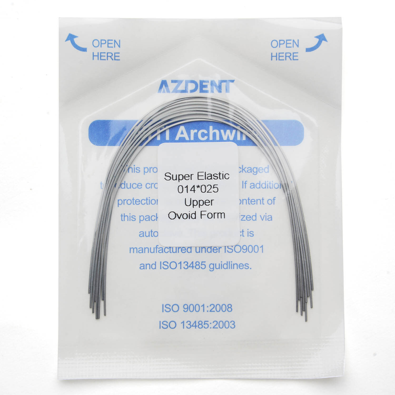 10 PCS AZDENT Dental Ortho Super Elastic Niti Arch Wires Rectangular Ovoid form