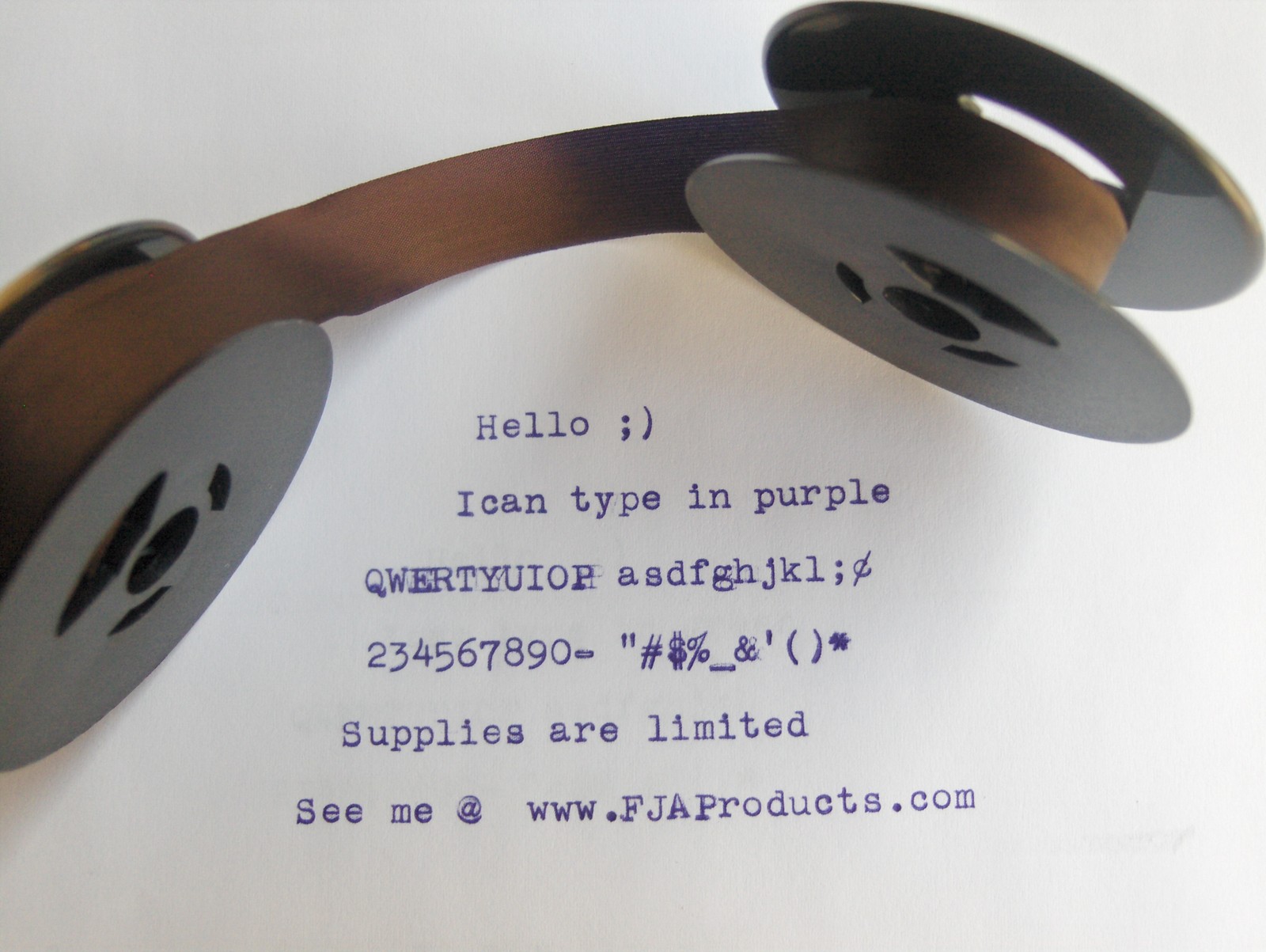 Olympia SG 3 B Purple Ink Typewriter Ribbon + Free Shipping