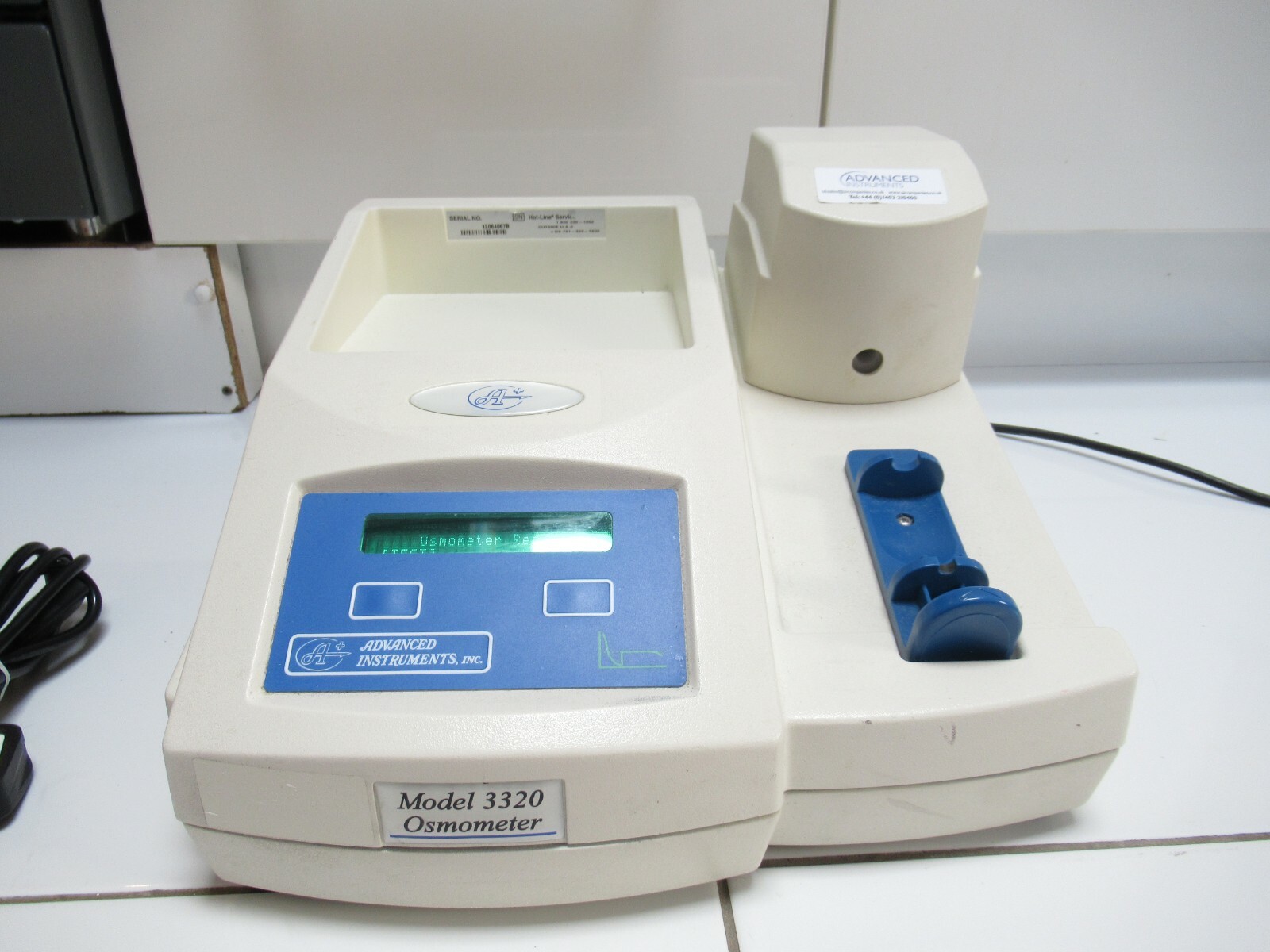 ADVANCED INSTRUMENTS MODEL 3320 MICRO SINGLE SAMPLE LABORATORY MICRO OSMOMETER