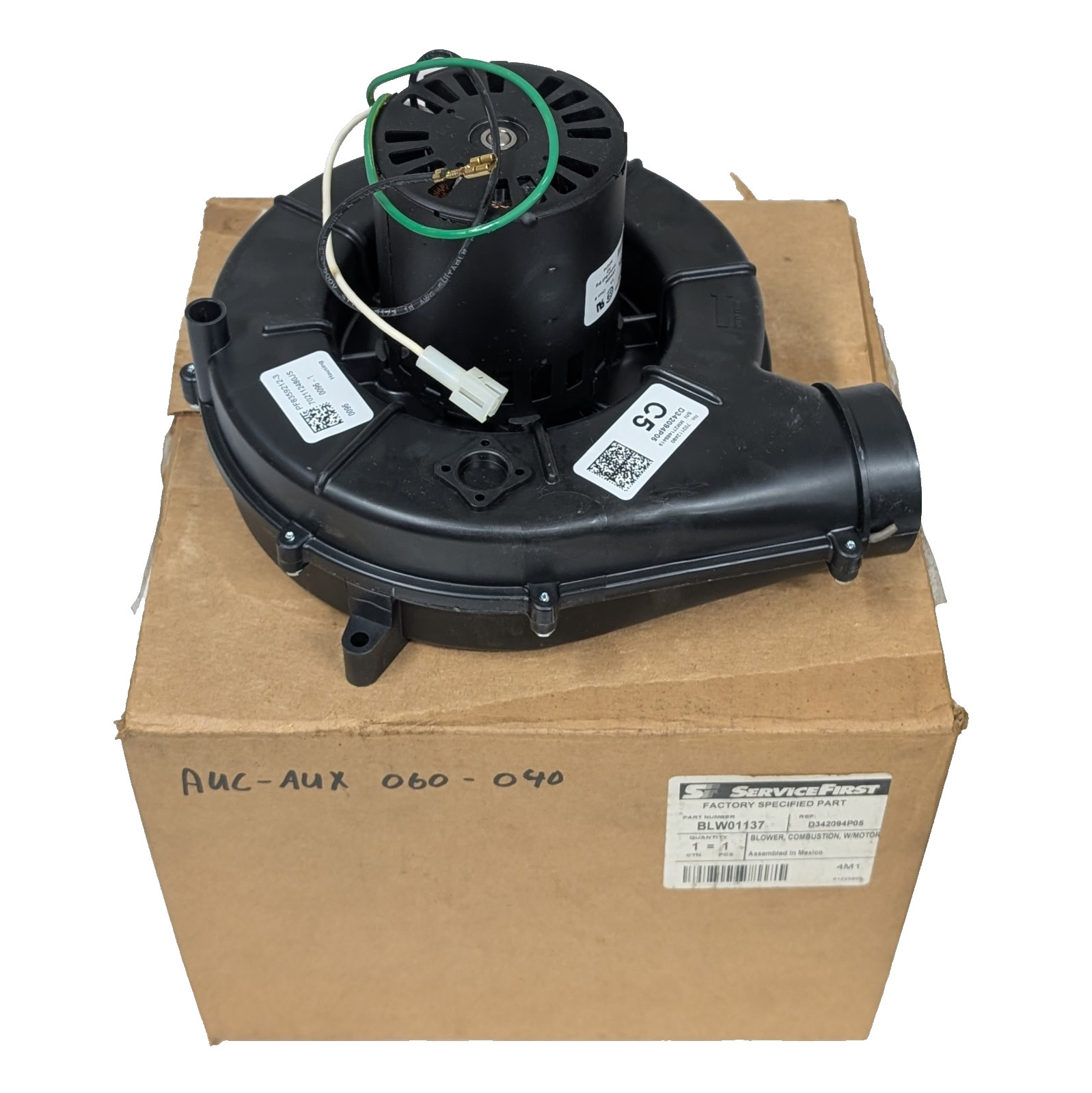 Trane Fasco BLW01137 Blower Combustion Motor Draft Inducer OEM NOS