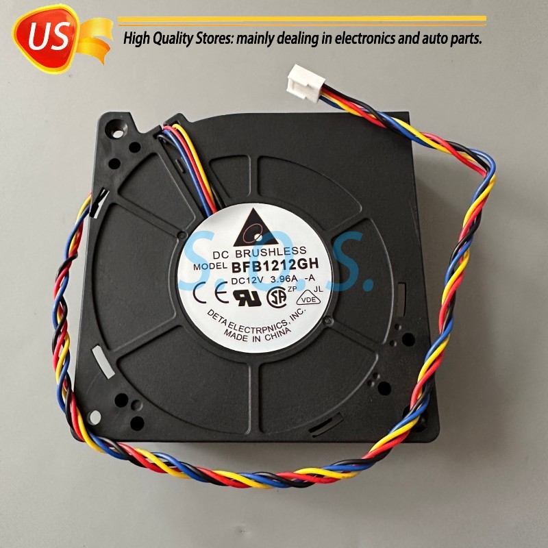 1PCS NEW For Delta BFB1212GH 12CM 12V 3.96A 4PIN cooling fan Fast delivery