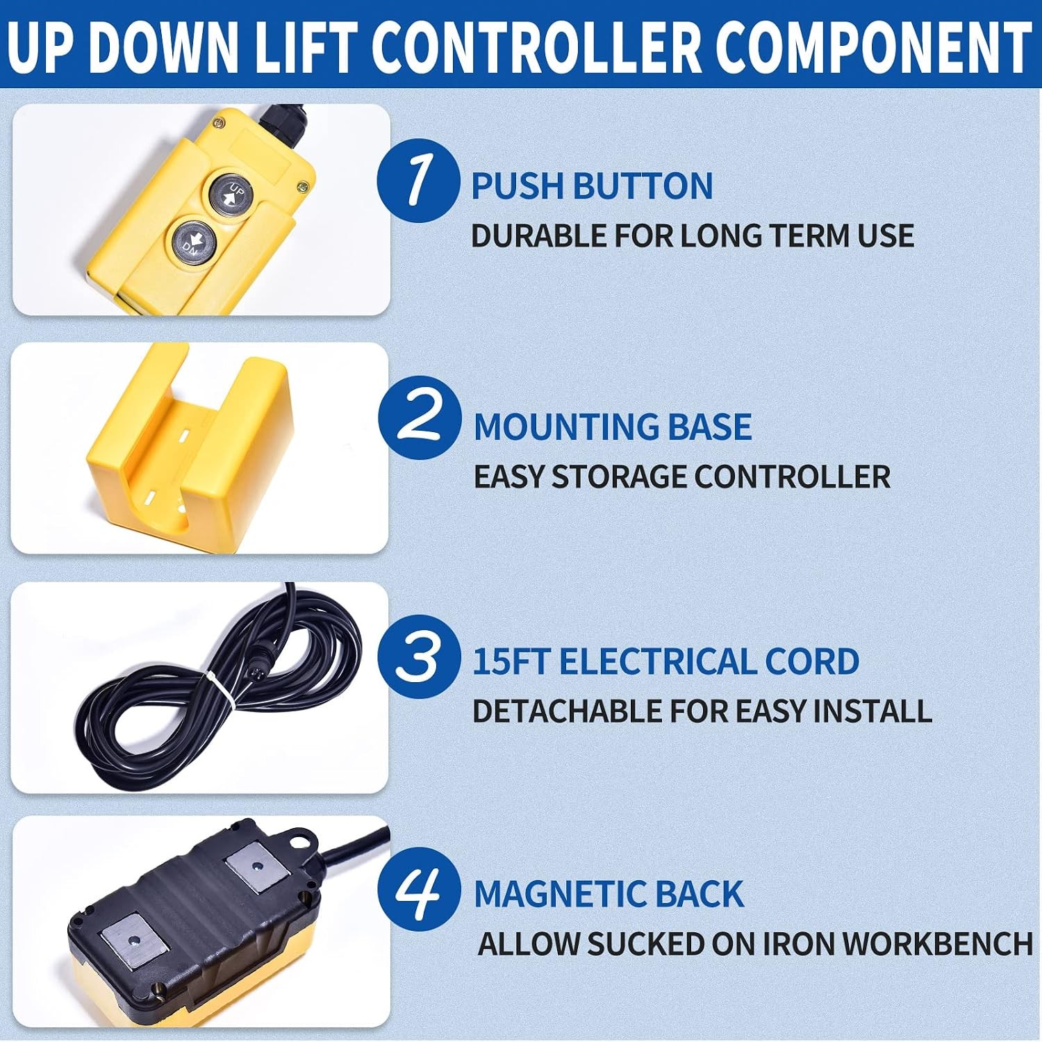 3 Wire Dump Trailer Remote Control Switch 12V for Single Acting Hydrauli