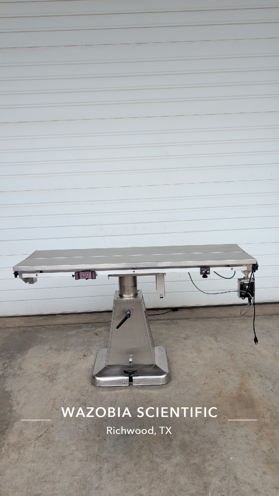 SHOR-LINE V-TOP HEATED ADJUSTABLE SURGERY TABLE