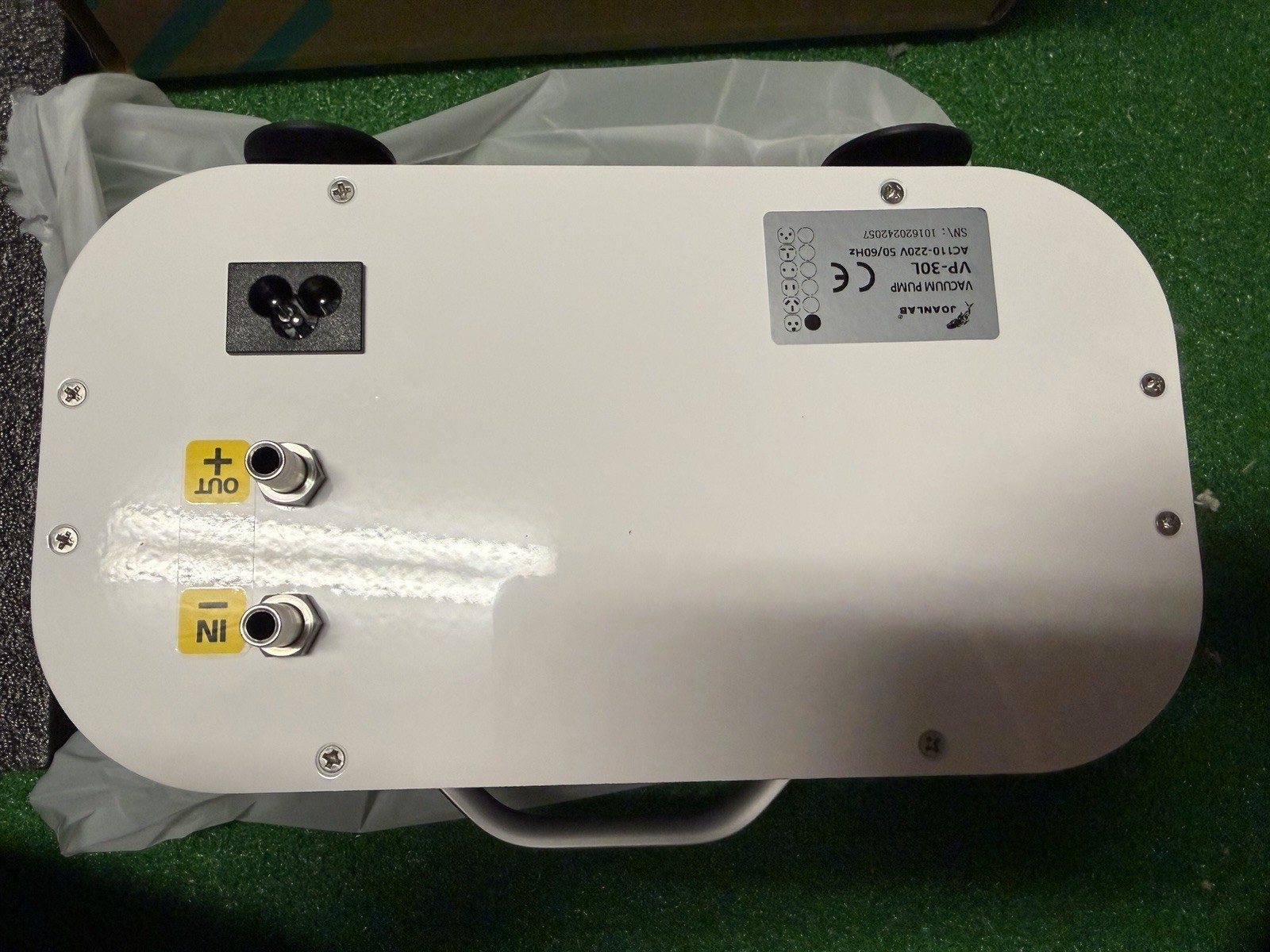 JOANLAB VP-30L Vacuum Pump AC110-220V 50/60Hz w/ Power Cord Manual Box