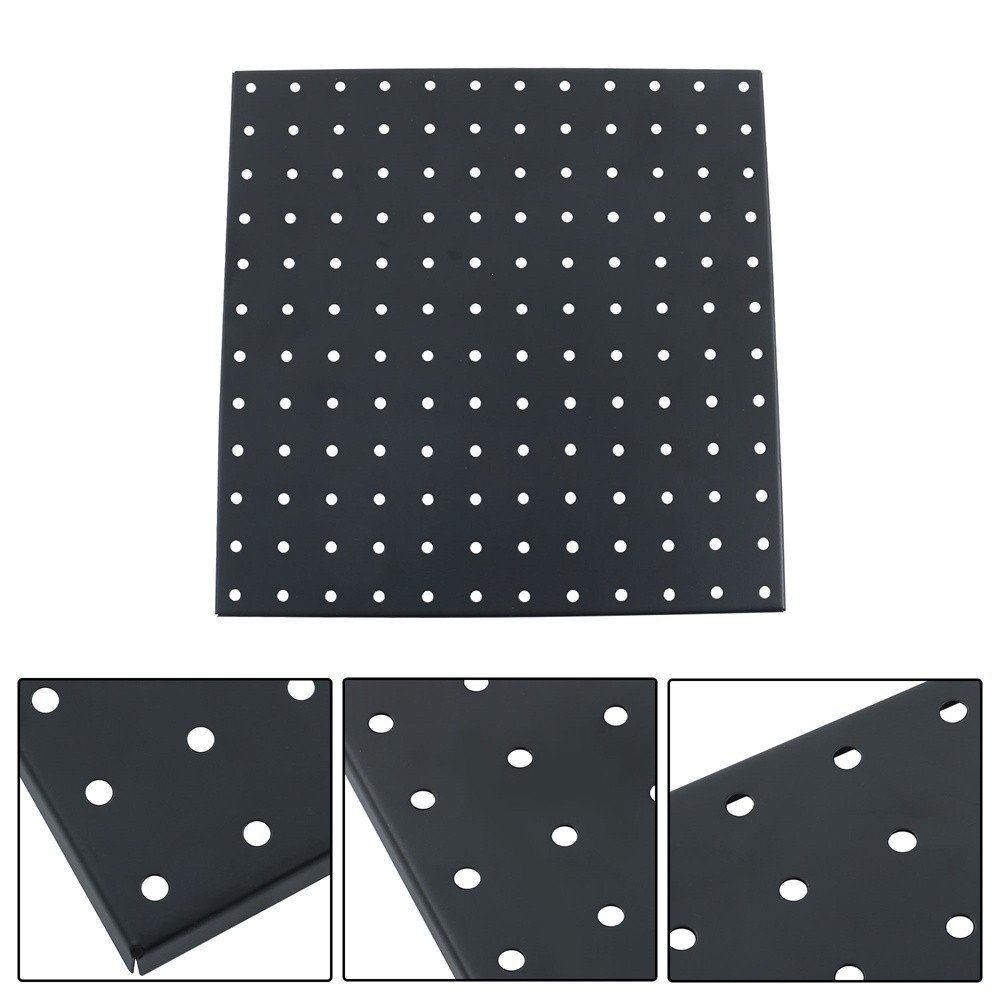 4 Packs Metal Pegboards Black Peg Boards Wall For Office Garage Basement Craft