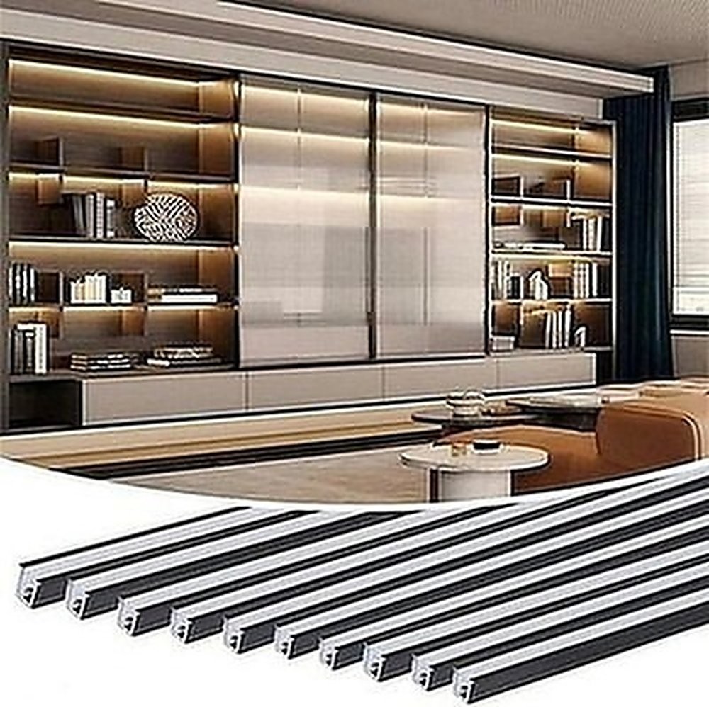 10Pack 3.3Ft U Shape LED Aluminum Channel System Silicone Cover End Caps #R04