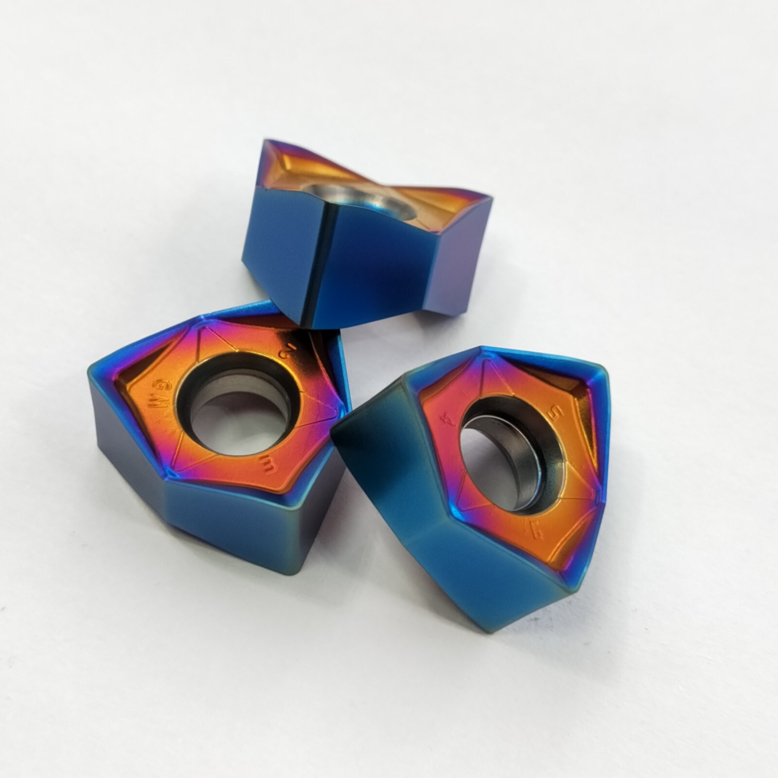 HRC50 WNMU080608EN-GM GBJ-CNC 90 deg End mill Milling insert For MFWN90 holder