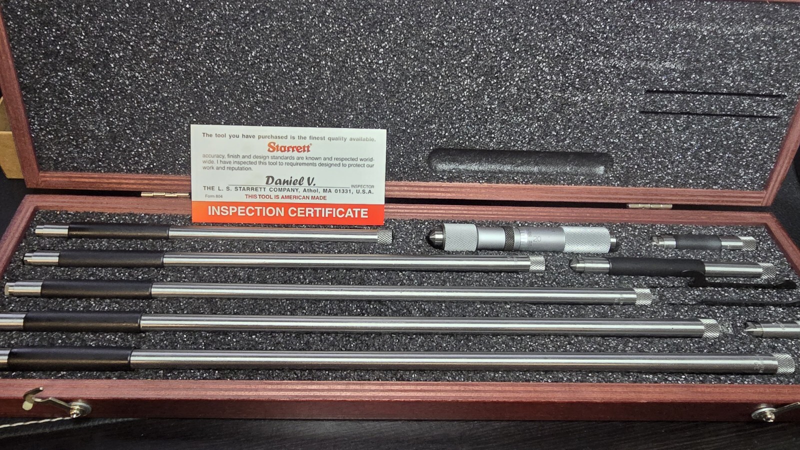 Starrett 823DZ 4 to 32″ Range Tubular Inside Micrometer Set – Multicoloured