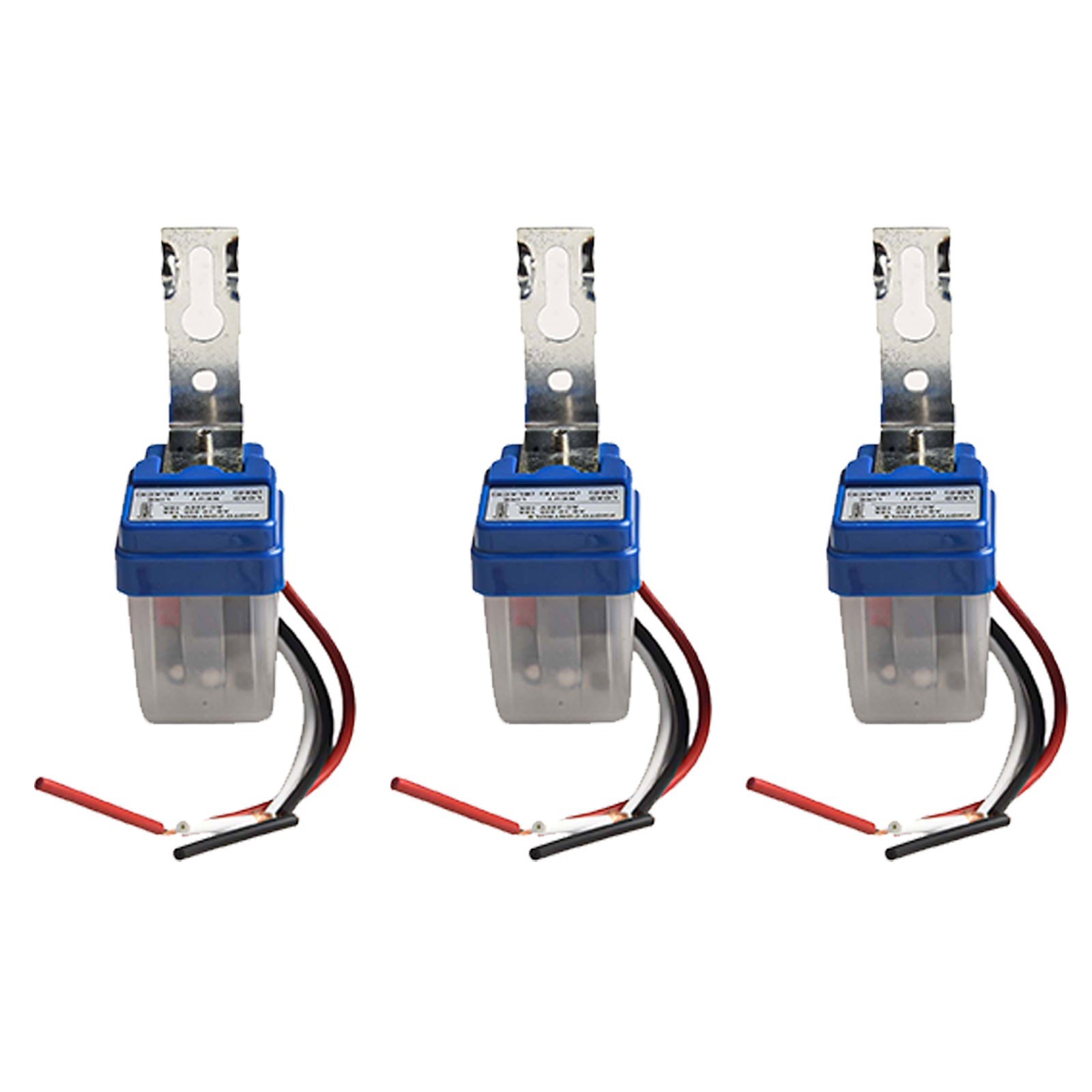 Auto On Off Light Sensor Switch 3Pcs AC 220V 10A for Gardens and Streets