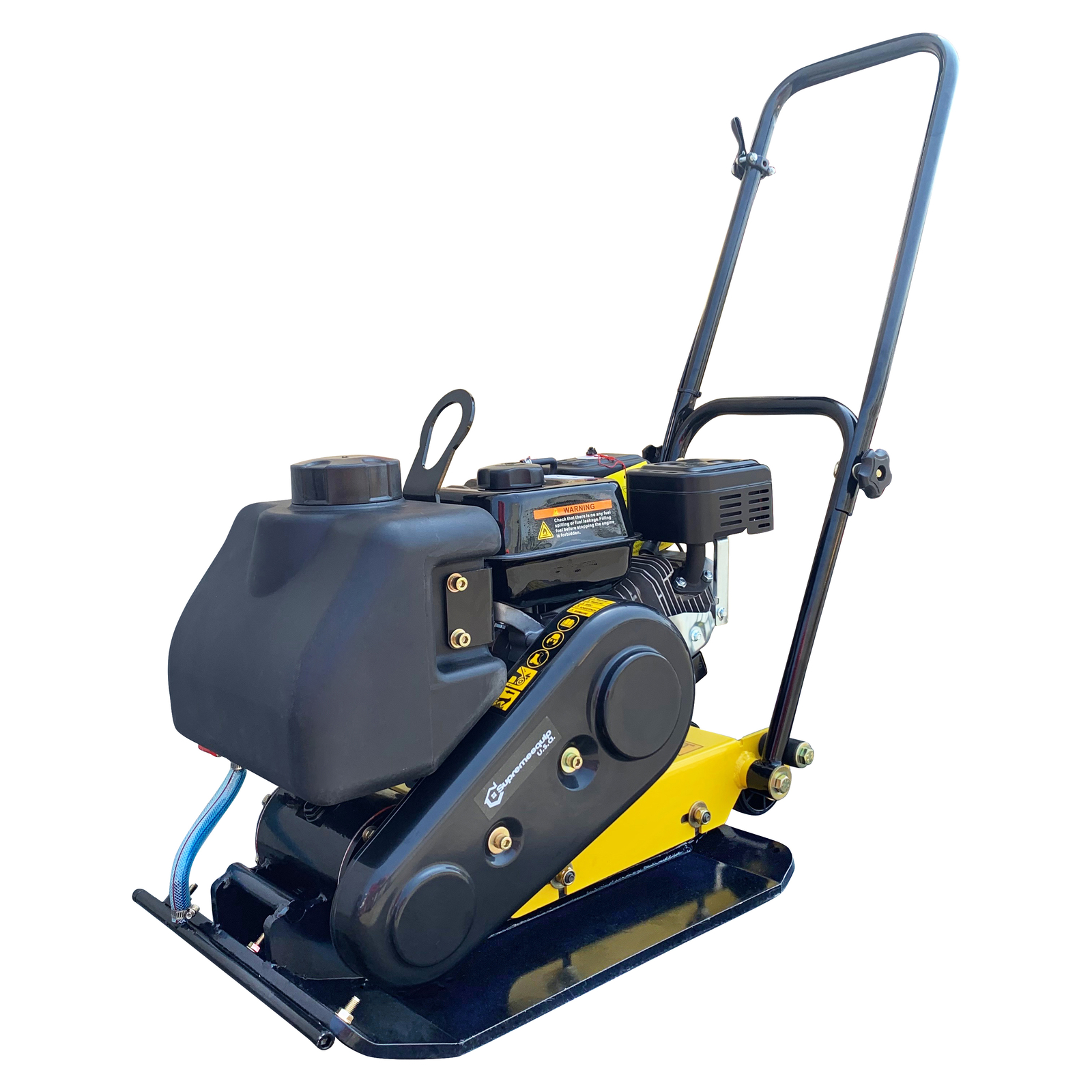 Walk Behind Vibratory Plate Compactor w/ Water Tank Heavy Duty Large Plate 6.5hp
