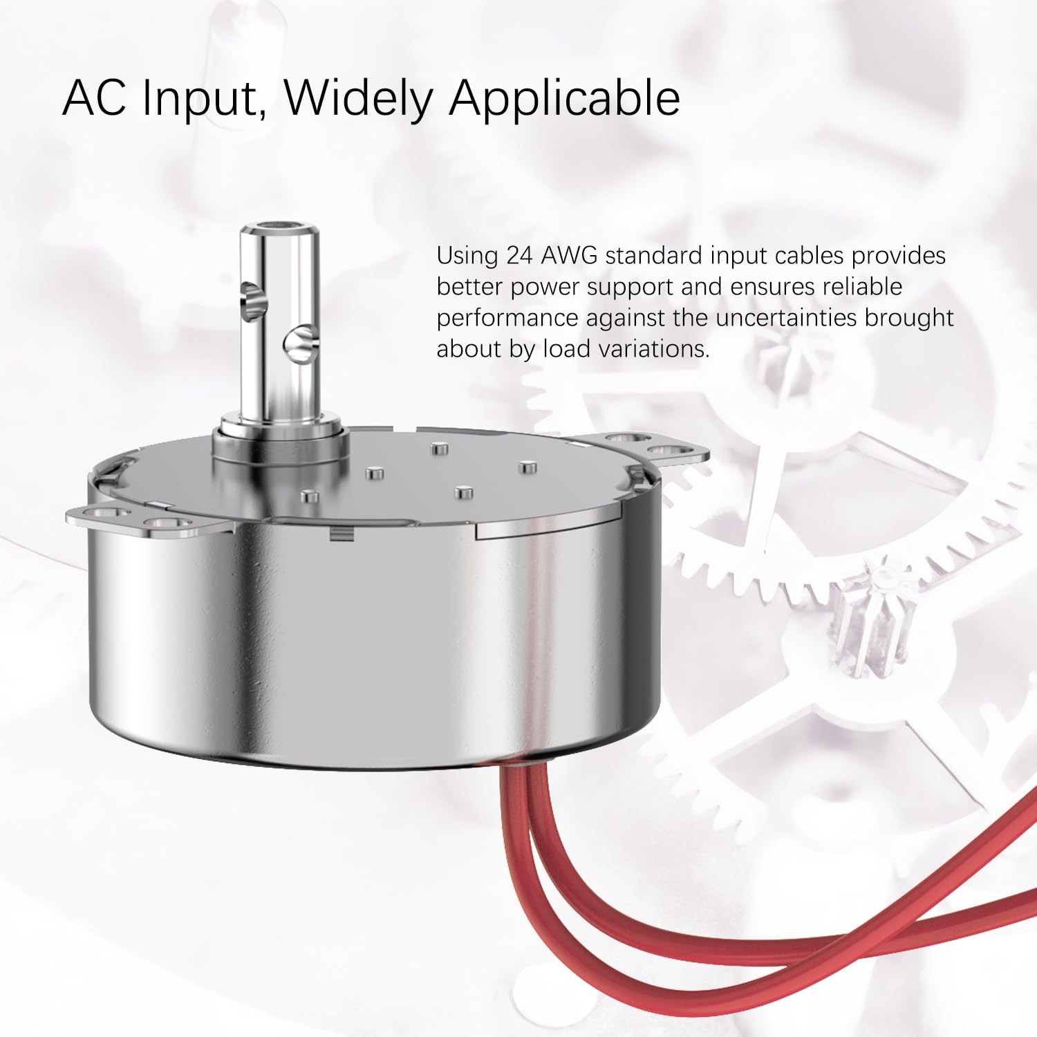 Synchronous Motor 100-120V AC 50/60Hz 15-18RPM Shaft Rotation CW/CCW 4W Gear…