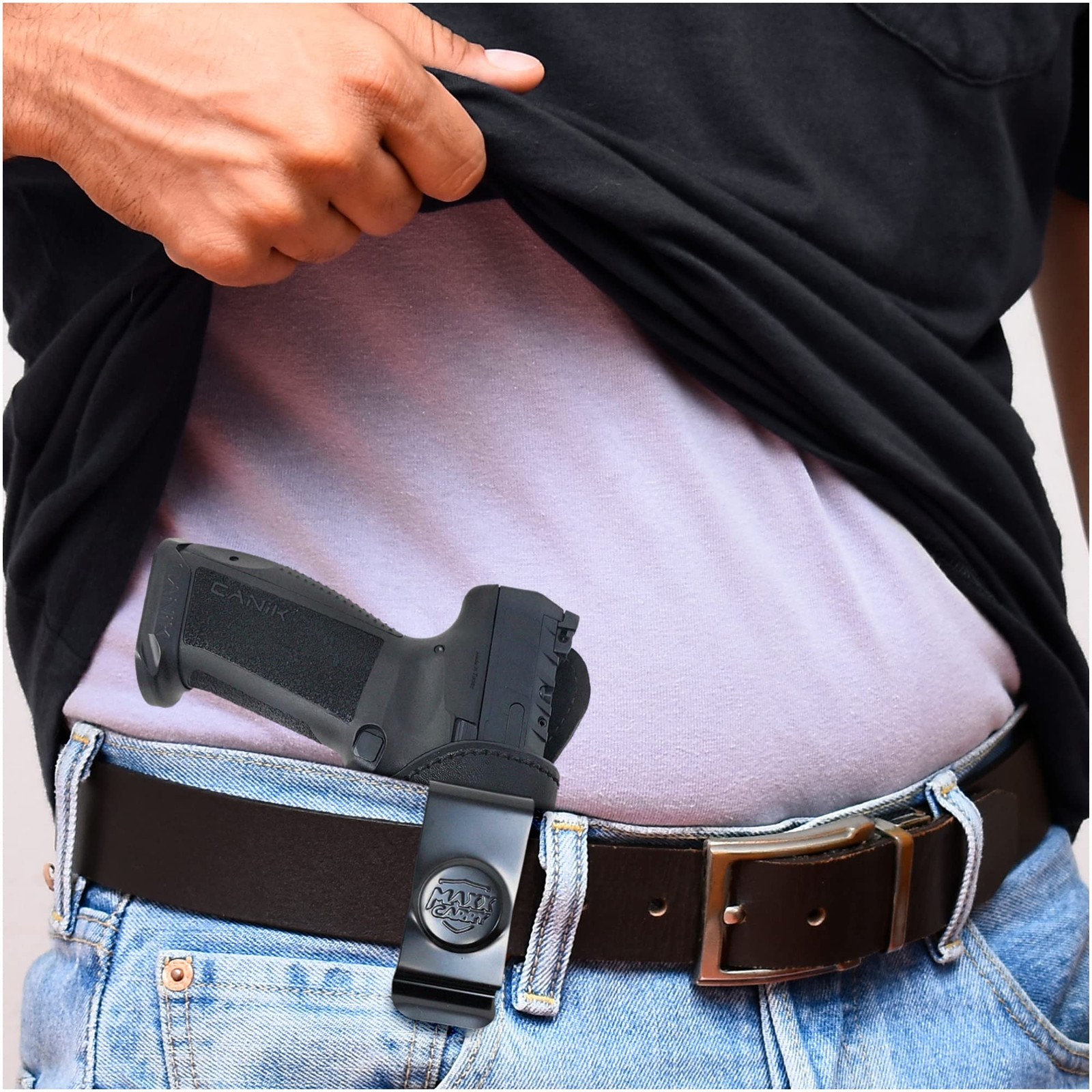Genuine Leather Iwb Holster for Canik TP9 SFX for Tactical Handgun. Maxx Carr…