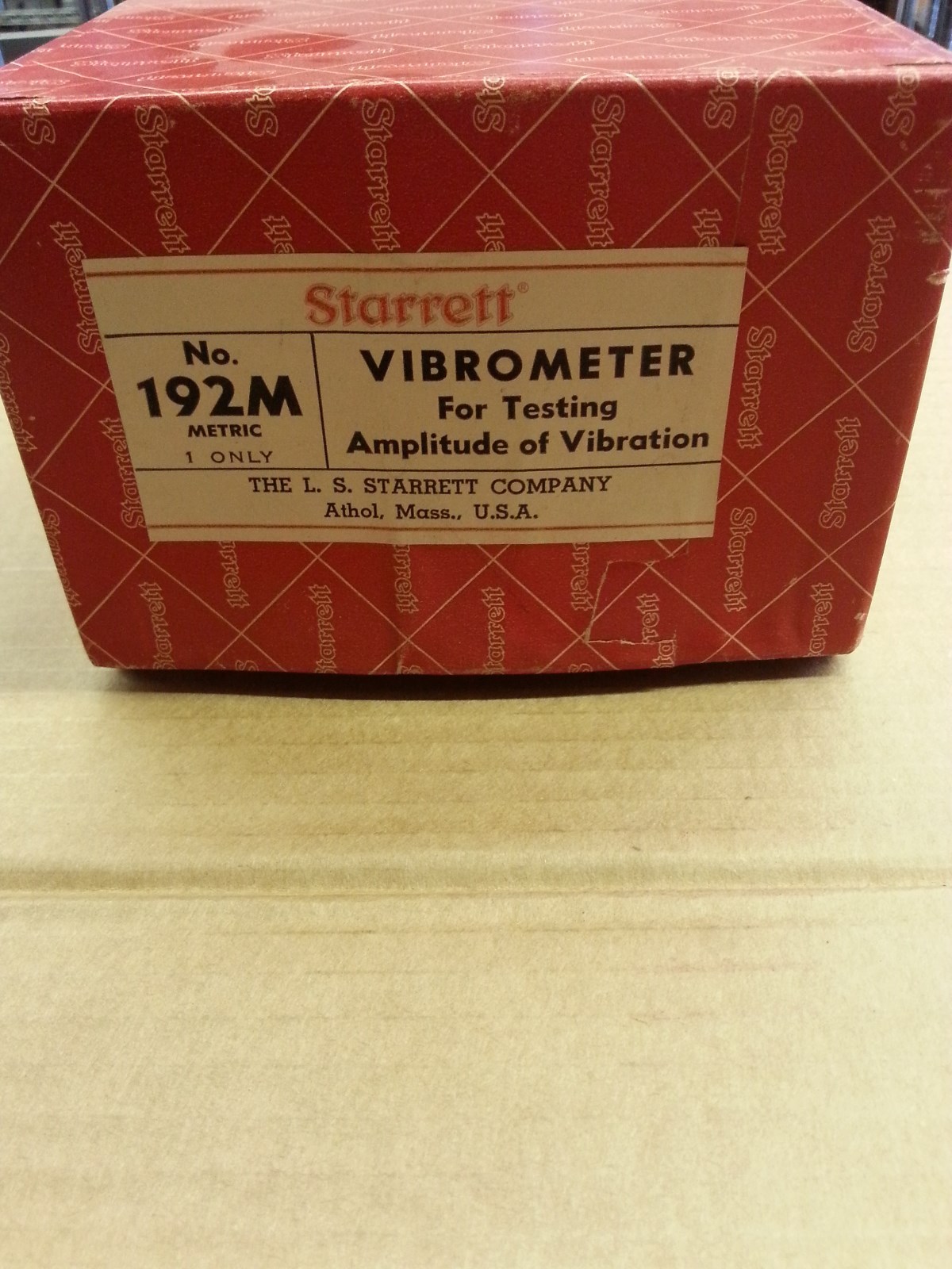 Starrett 192MZ Vibrometer .02mm Graduation Metric IN STOCK VINTAGE!