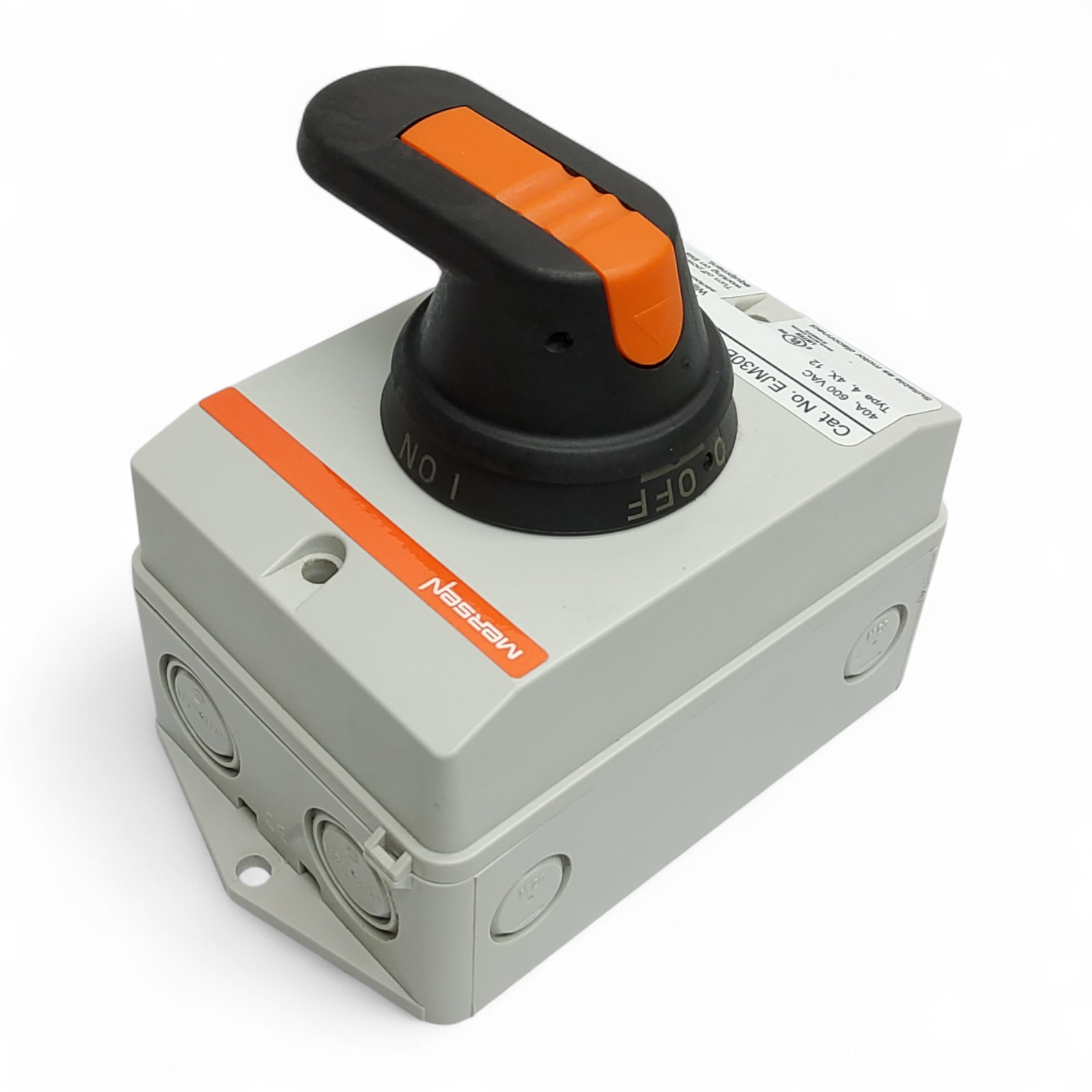 Mersen EJM30BS0 Enclosed Disconnector Switch 40A 600 4X non-Metallic VAC NEMA