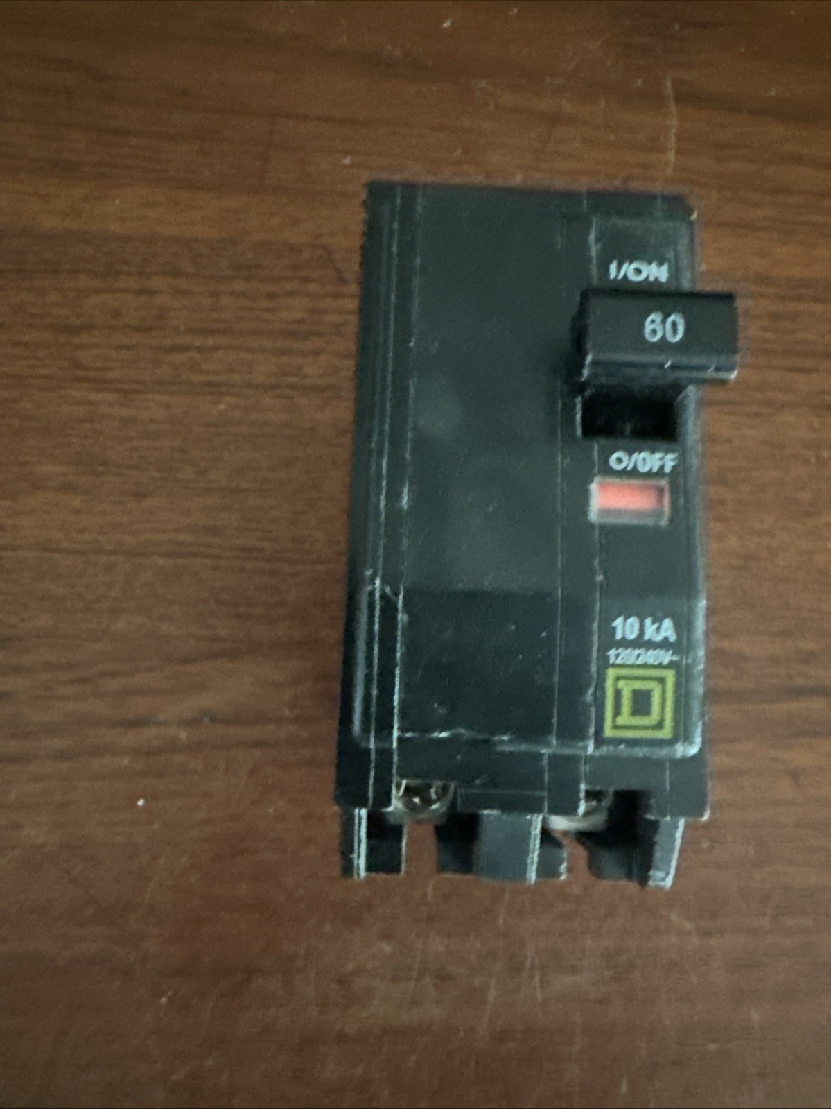 Square D QO260 Circuit Breaker 2‑Pole 60A 240V Type QO Plug‑In