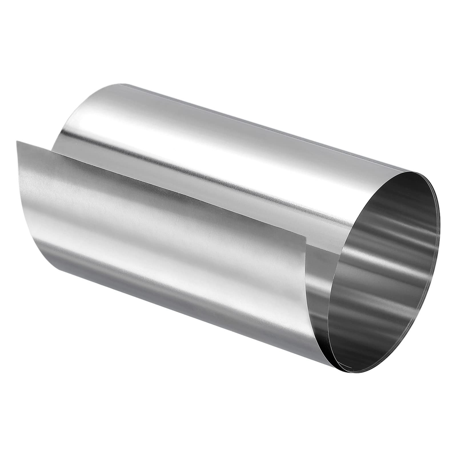 uxcell 0.07x100x1000mm 304 Stainless Steel Roll 0.07x100x1000mm, Silver Tone