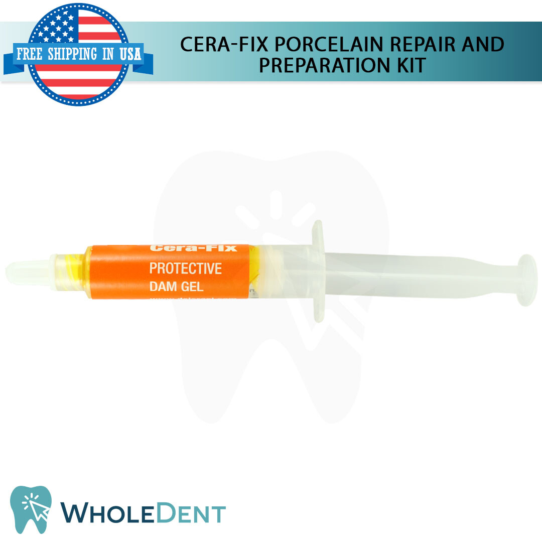 Cera-Fix Porcelain Repair And Preparation Large Kit Dental Material Etching Gel