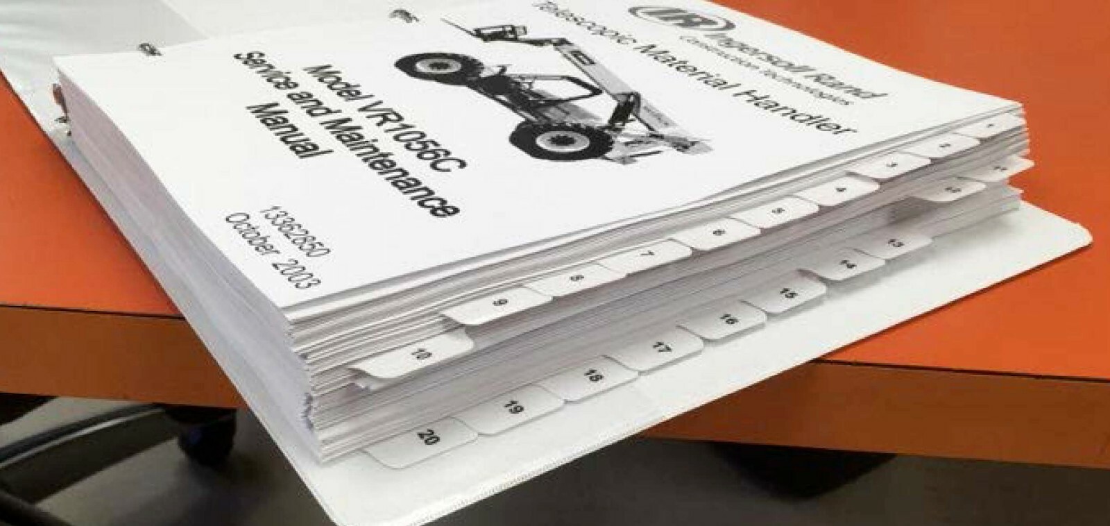 Ingersoll Rand Telehandler VR1056C Service Manual – 13362850
