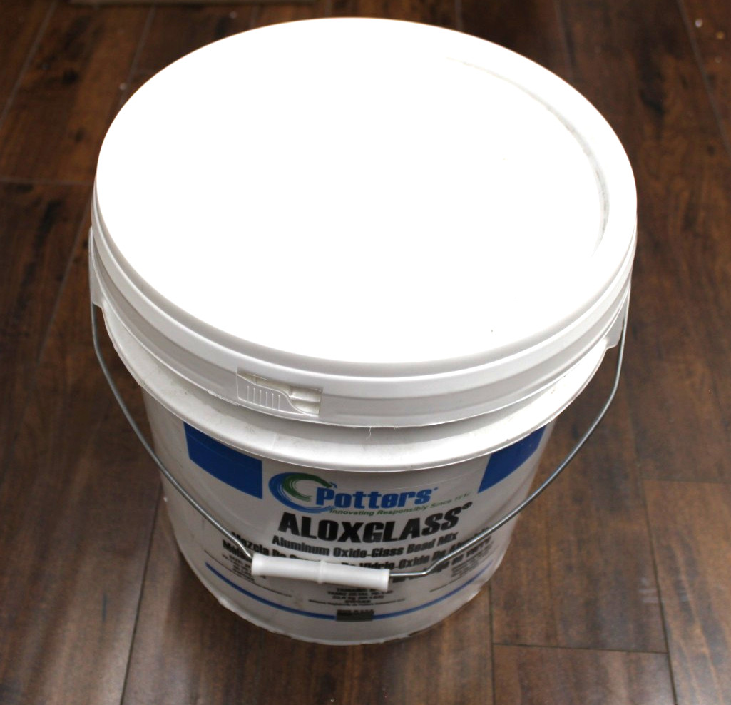 Potters AloxGlass Glass Beads Blast Media, Medium, 70 to 140 Mesh Size, 50 lbs