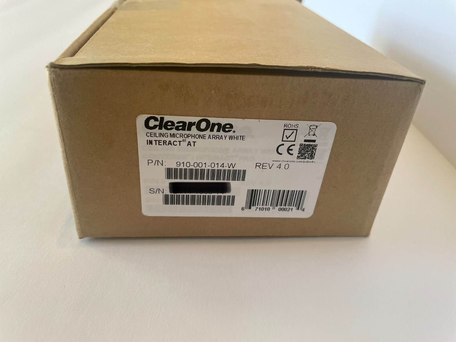 **Open Box** Clearone 910-001-014-W White Ceiling Microphone Array Kit