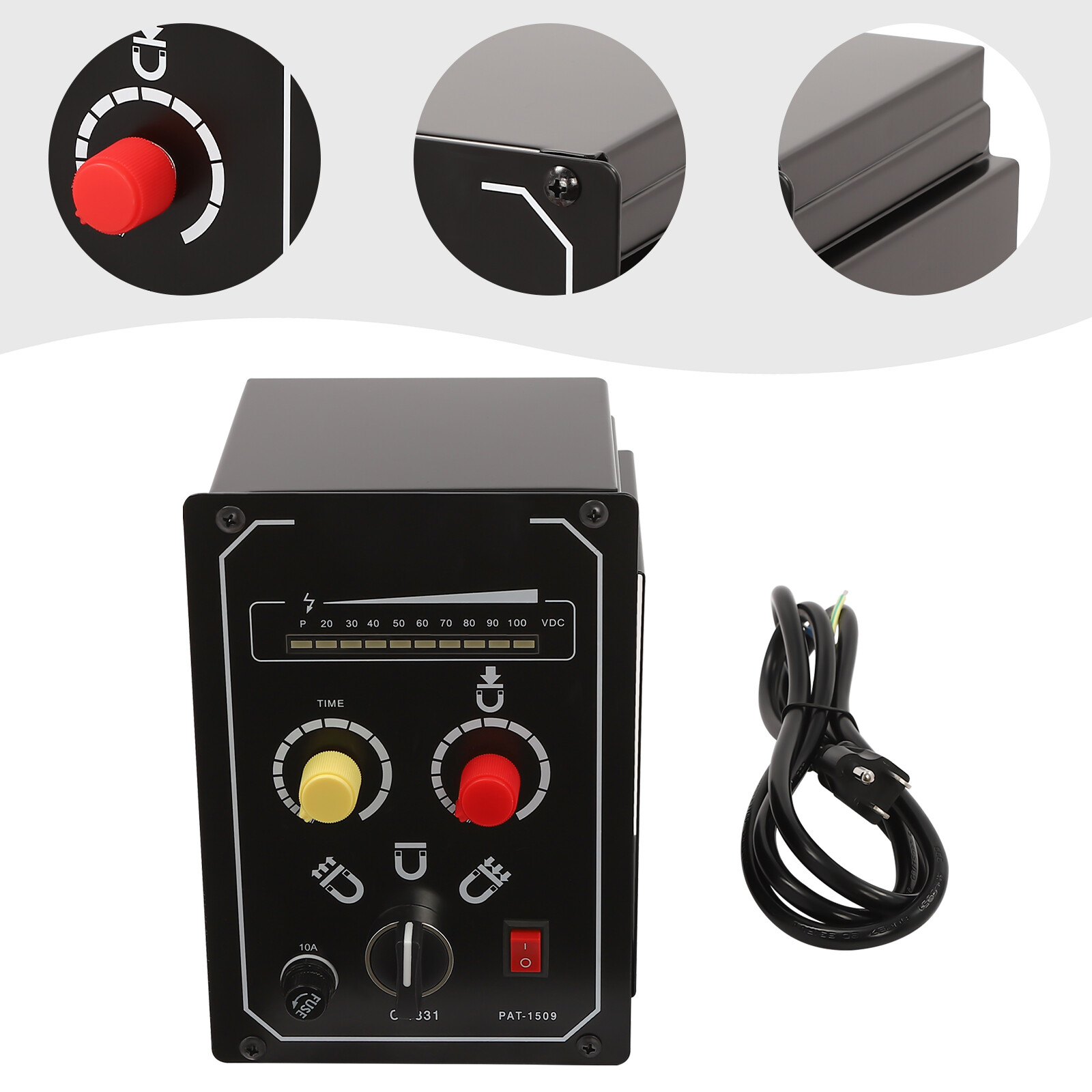Electro Magnetic Chuck Controller 10A DC 0-100V Adjustable with LED Display 110V