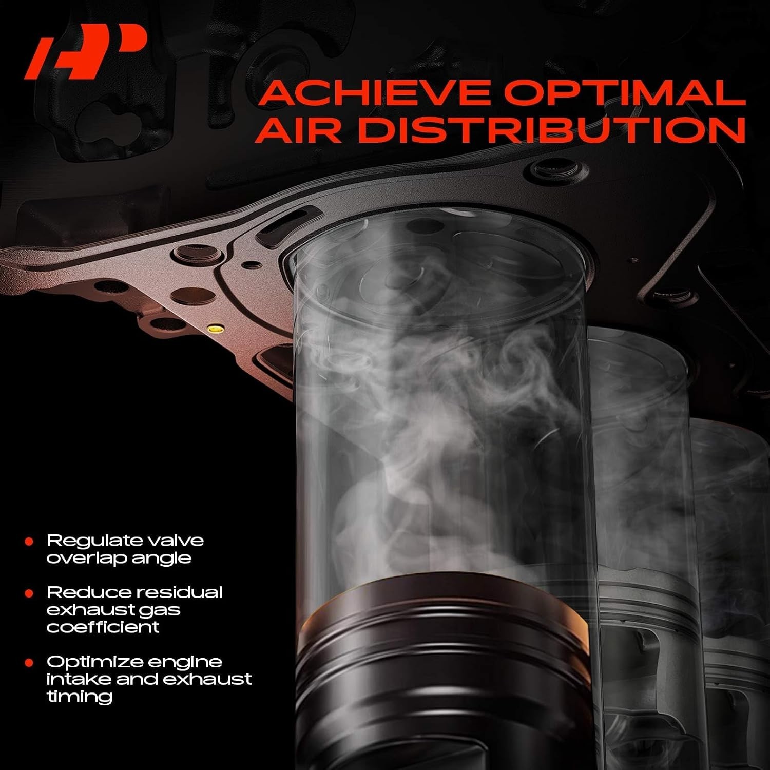 A-Premium 2-PC Left & Right Engine Variable Valve Timing (VVT) Solenoid Compatib