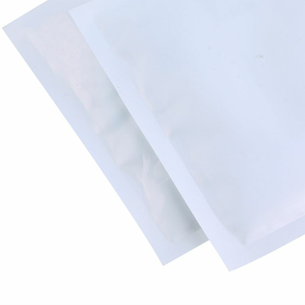 Many Different Sizes for 100 Flat Clear/White Resealable Bags w/ Hang Hole