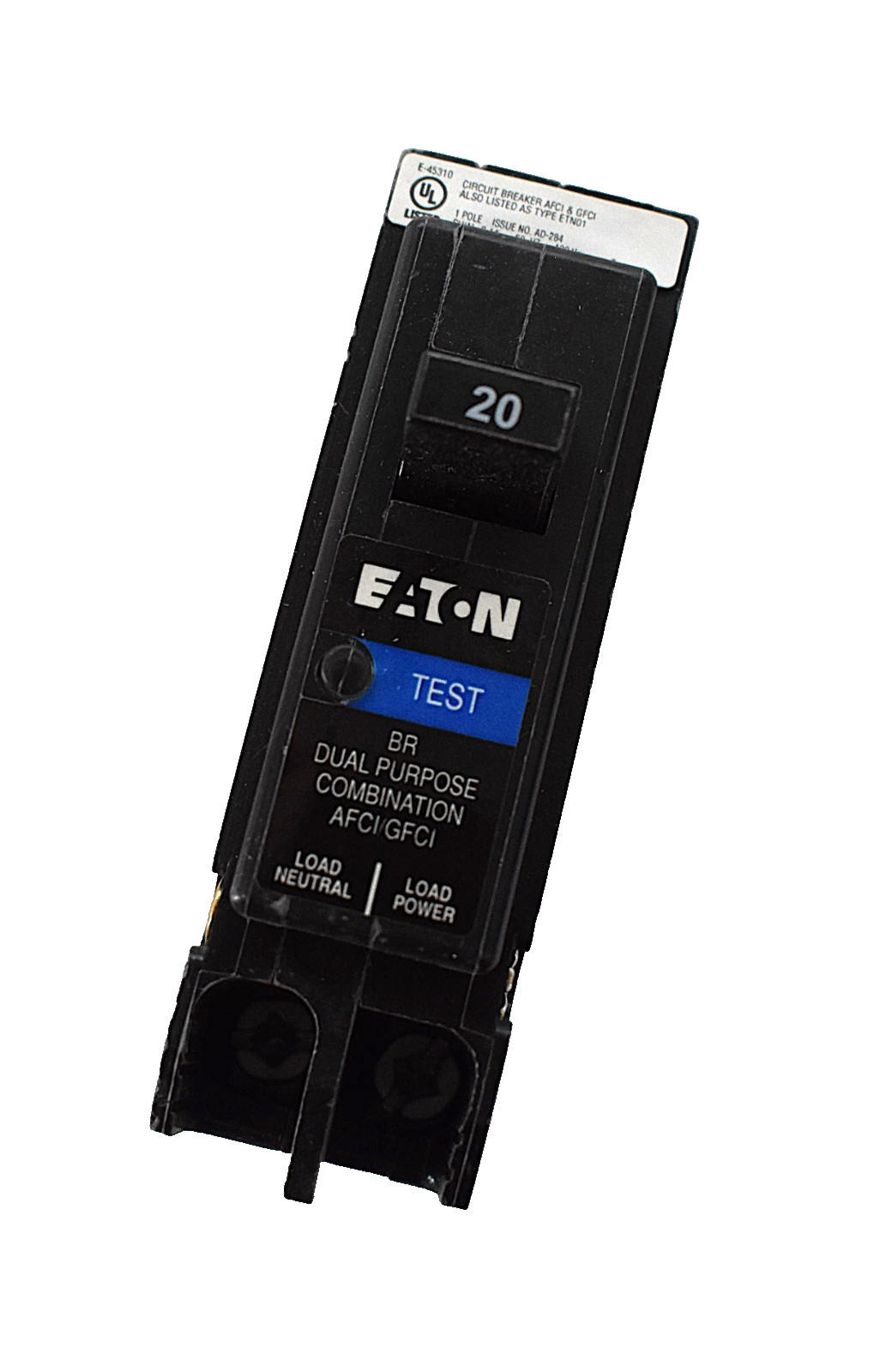 New Eaton BRP120DF – 20 Amp Dual Purpose AFCI GFCI Circuit Breaker 120V