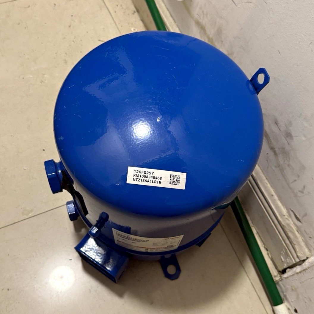 Danfoss NTZ136A1LR1B Hermetic Compressor Blue 208-230V 1 Phase