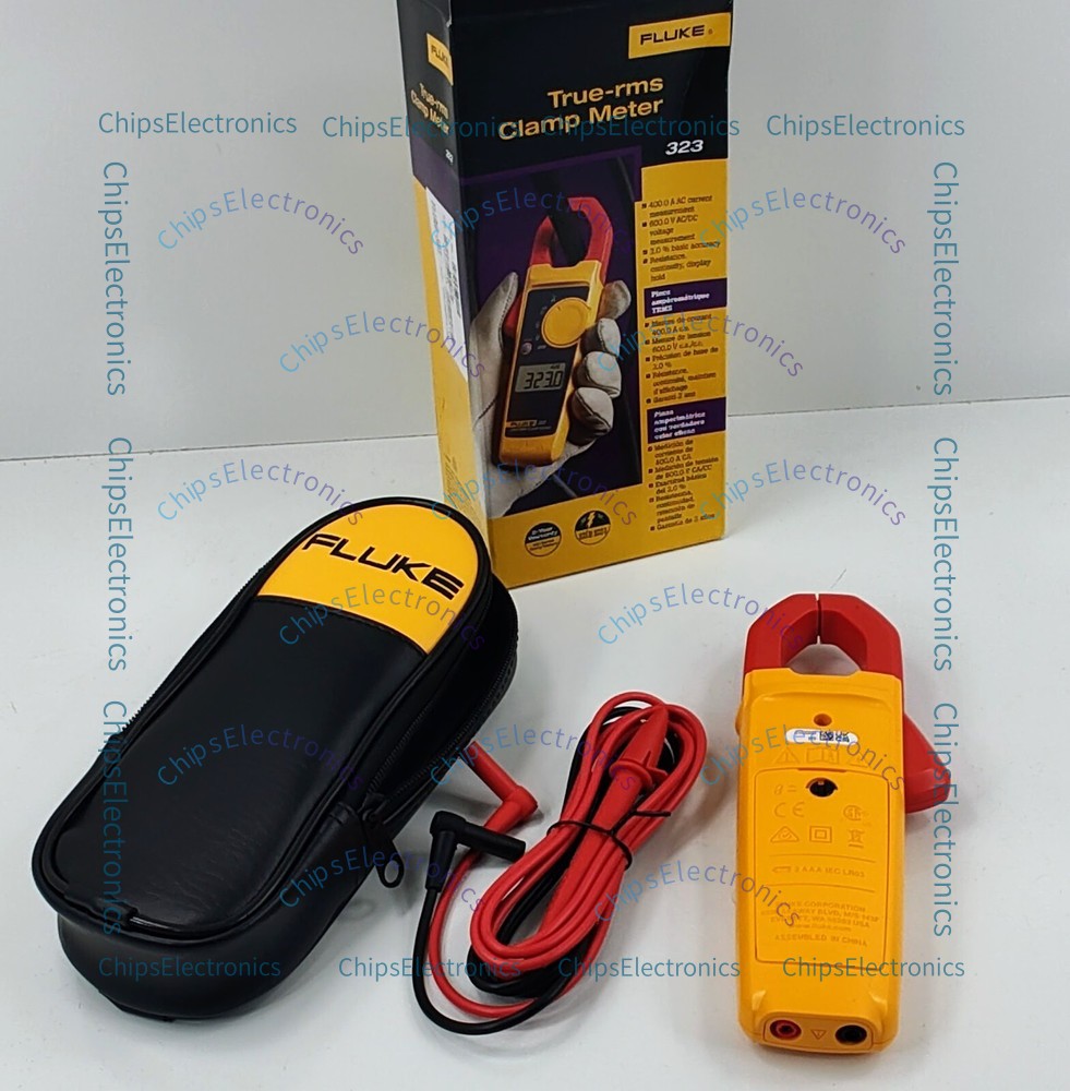 Fluke 323 Clamp Meter True Tester RMS 600V AC DC Measures AC Current 400 Amp