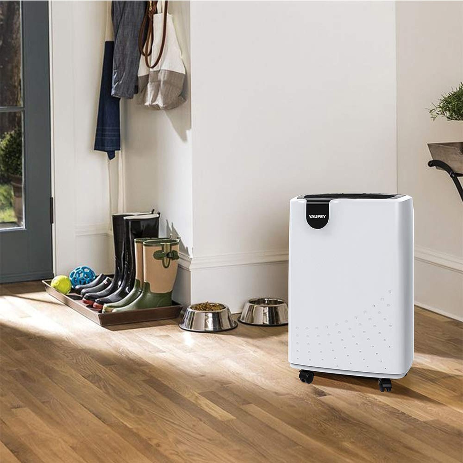 Yaufey 2500 Sq. Ft. Dehumidifier for Home and Basements with Auto or Manual D…