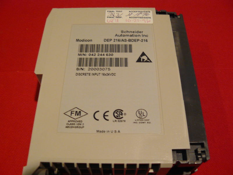 ASBDEP216 Used Excellent Condition Modicon 16 Discreet IN AS-BDEP-216 Schneider
