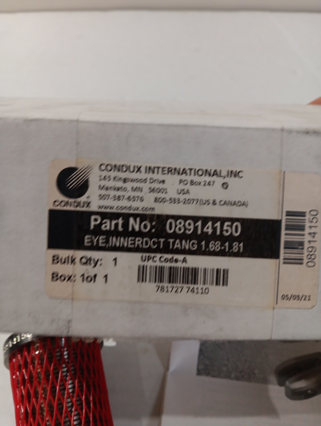 New In Box Condux Innerduct Pulling Eye 08914150 1.68 – 1.81