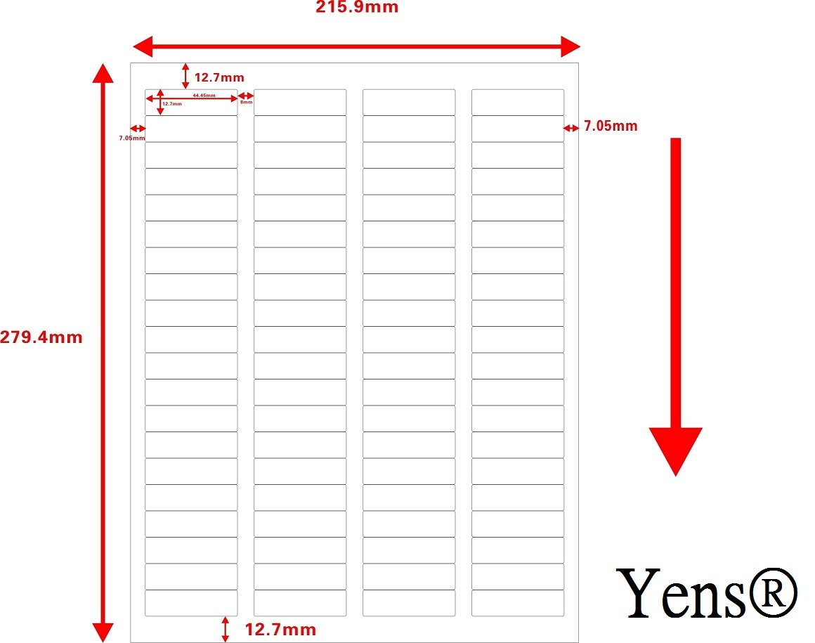 Yens® 500 Sheets 40000 Labels 80up Address Labels Size 5167