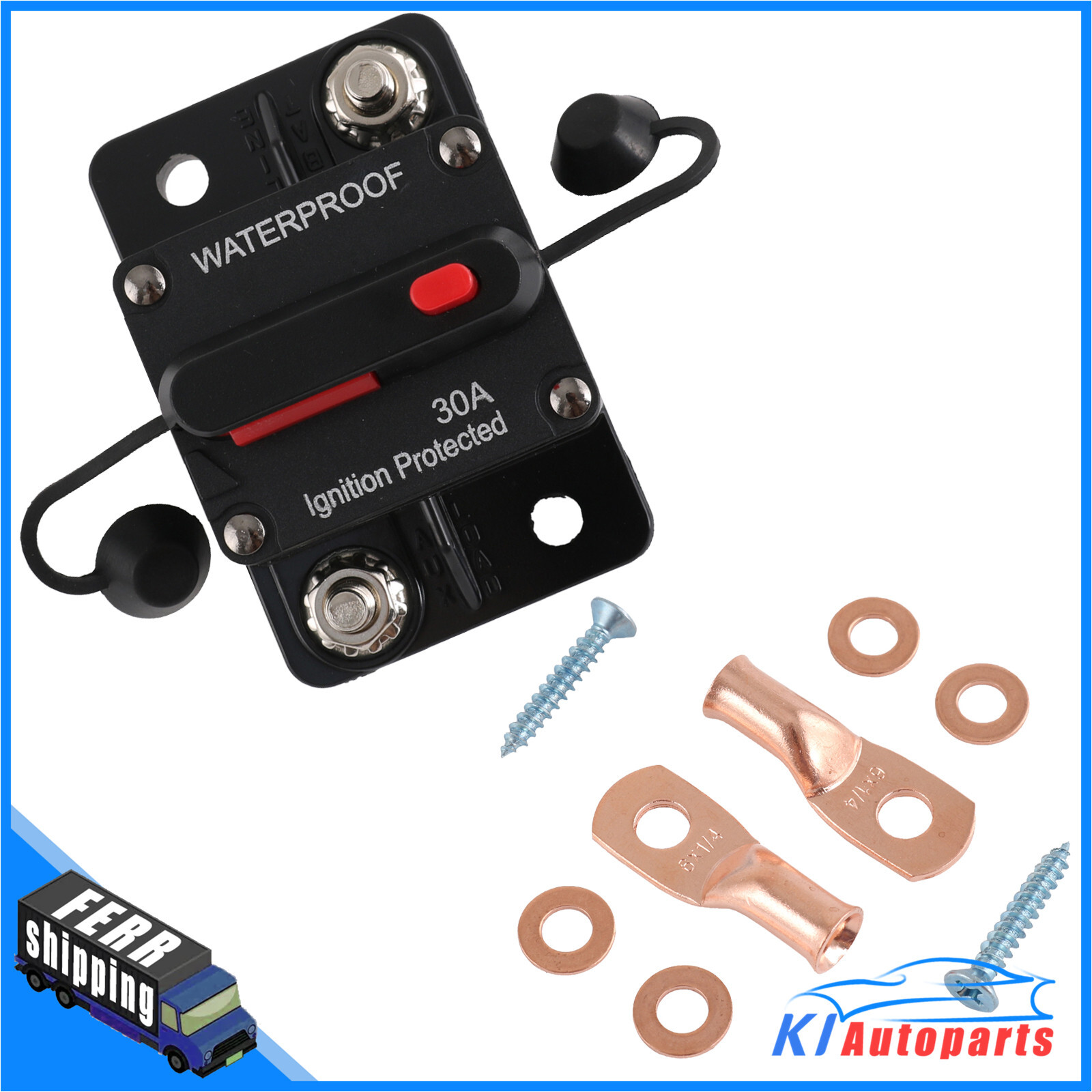 12V-48V DC 30A-300A Amp Circuit Breaker Audio Fuse Boat Car Manual Reset Switch