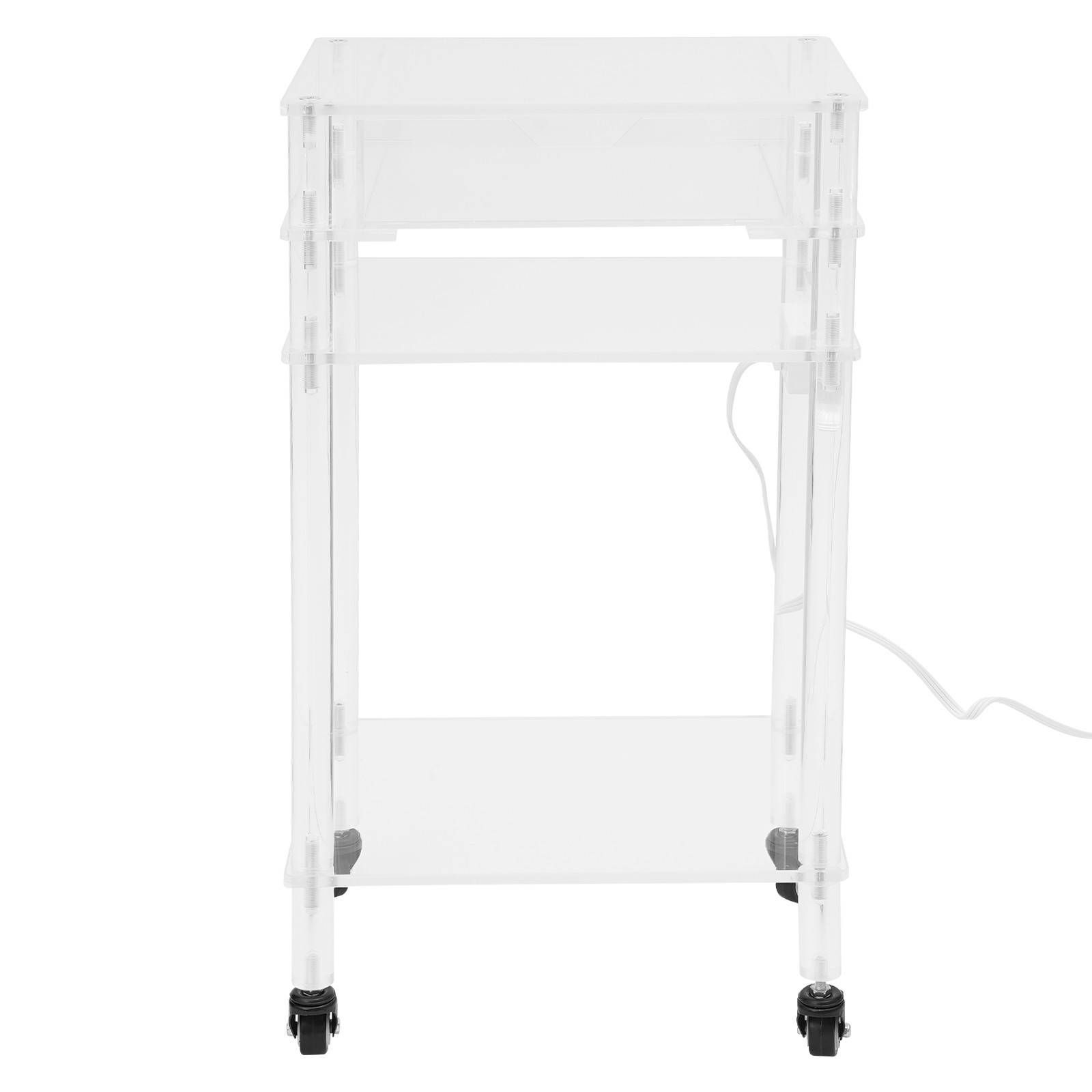 Acrylic Printer Stand Printer Stand W Wheels&Us Standard Plug Office Furniture
