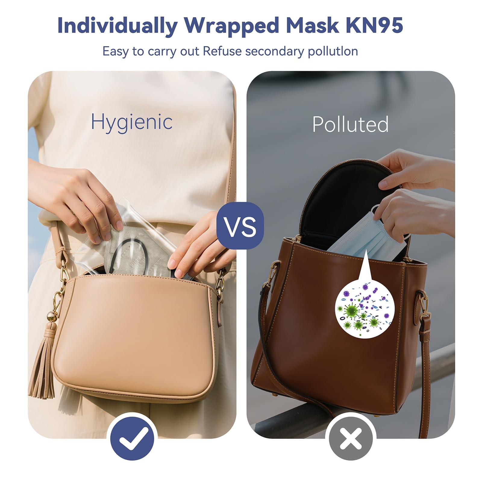 KN95 Face Masks Adults Disposable – 100 Pack 1 Count (Pack of 100), Colored