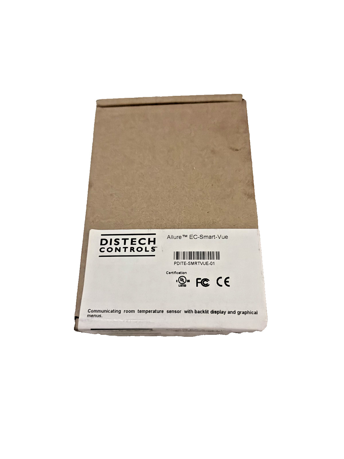 Distech Controls EC-Smart-Vue Room Sensor PDITE-SMRTVUE-01 White (Sealed)